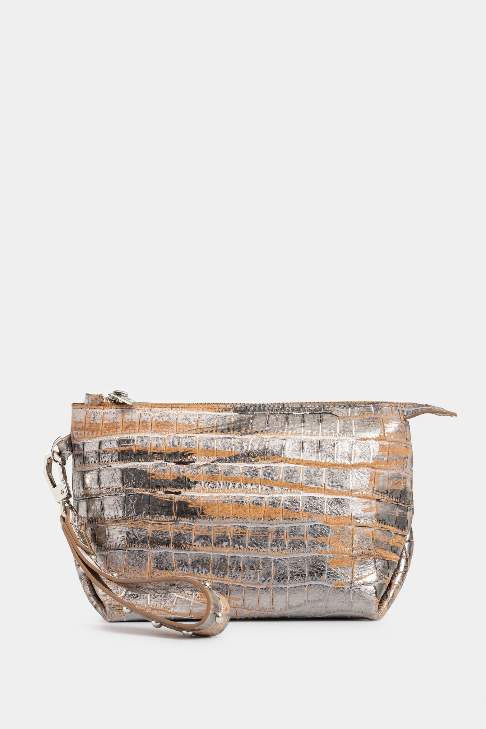 Cuzzo Leather Cosmetic Bag for Women with Studs