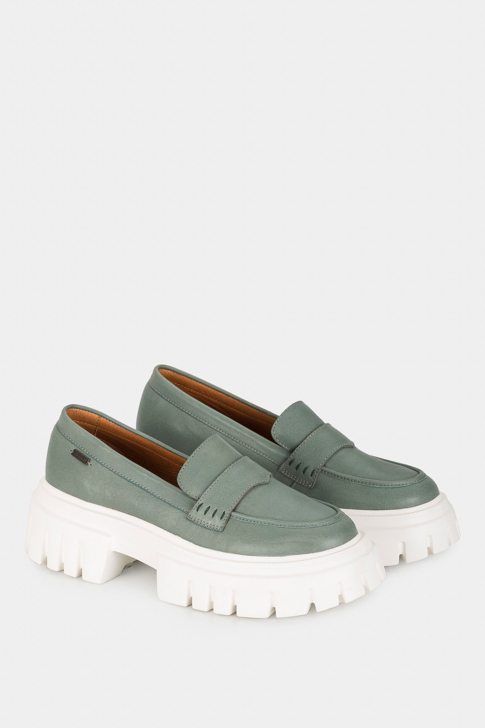 Women’s Canaries Leather Loafers with Lug Sole