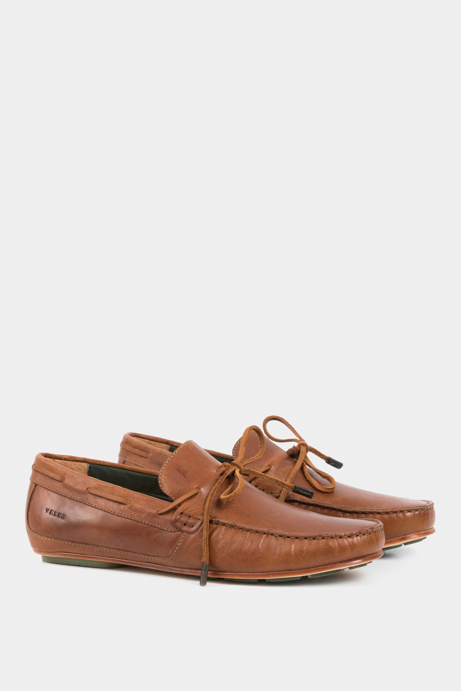 Vintage Driver Loafers in Honey-Colored Leather