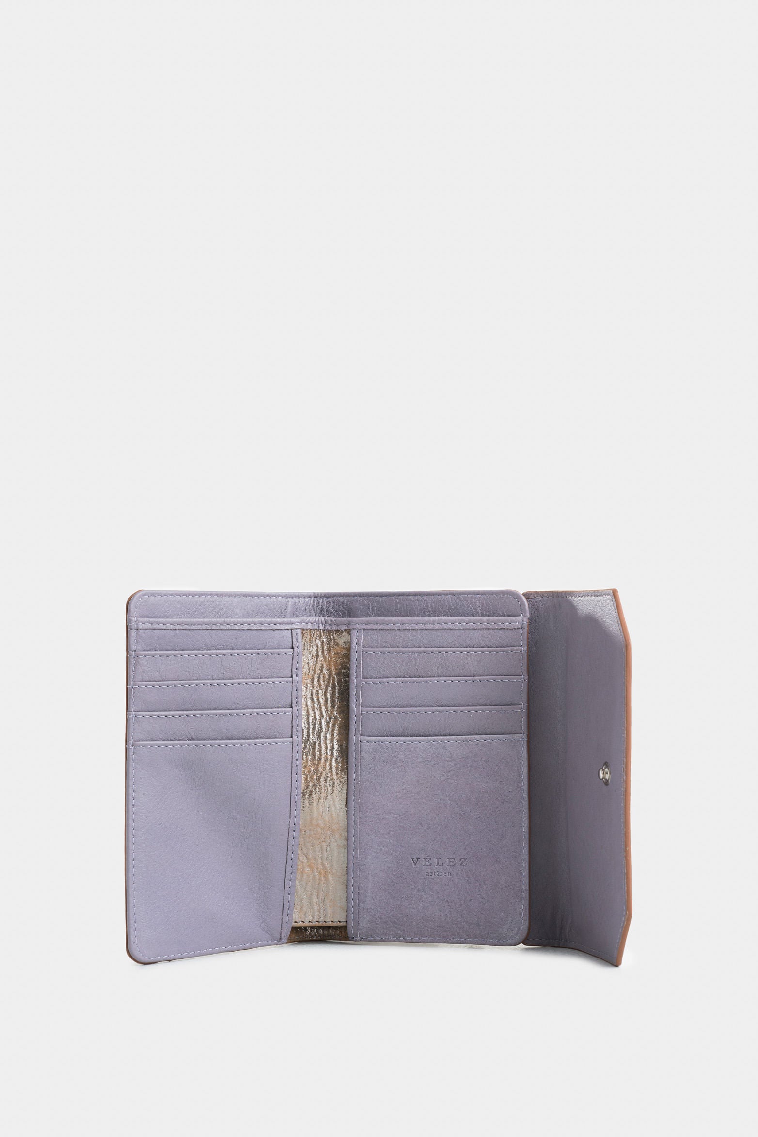 Bravo Folia Leather Wallet for Women with Hexagonal Belt Loop Flap