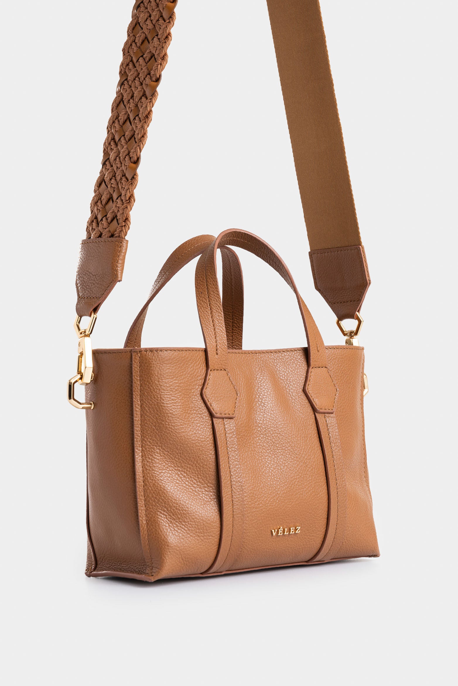 Nectaria Women's Leather Hands-Free Bag with Braided Detail