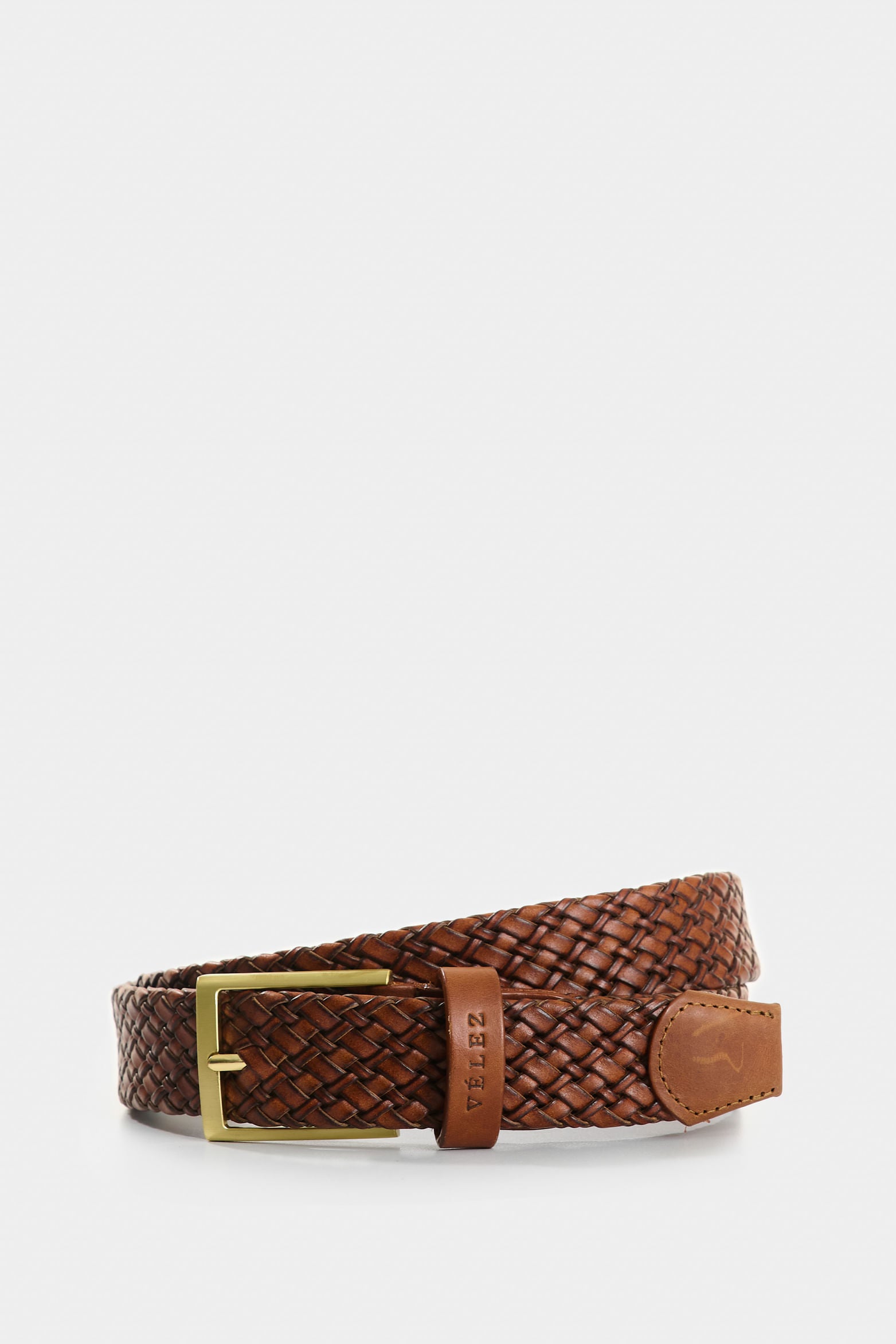 Vega Men's Braided Leather Belt