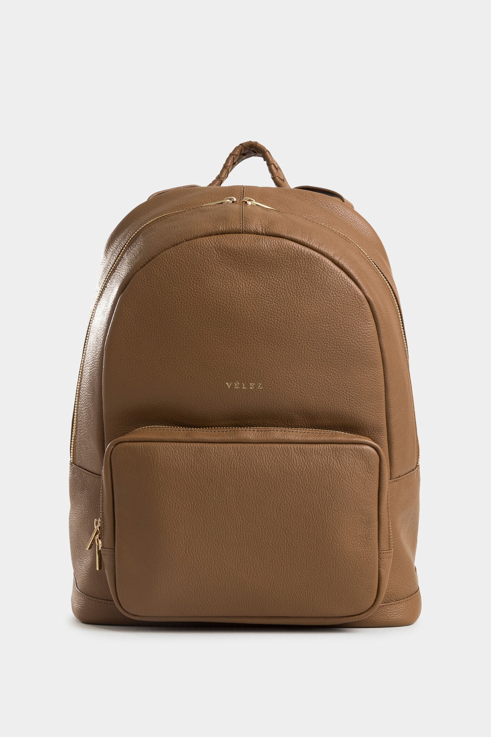 Alava Leather Backpack for Women with Braided Handle