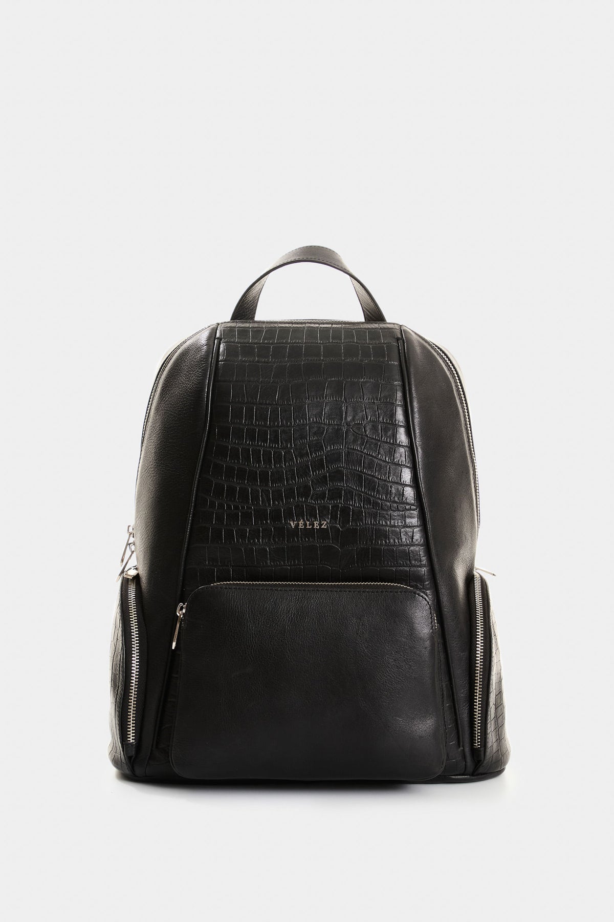 Embossed leather backpack for women Georgia