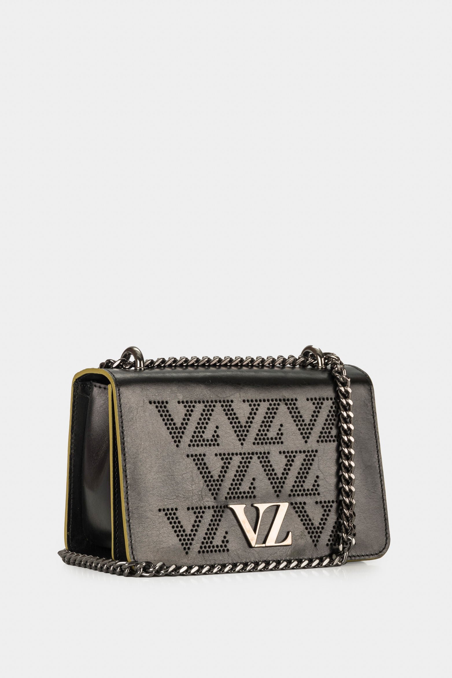 Women’s Onyx Leather Crossbody with VZ Monogram