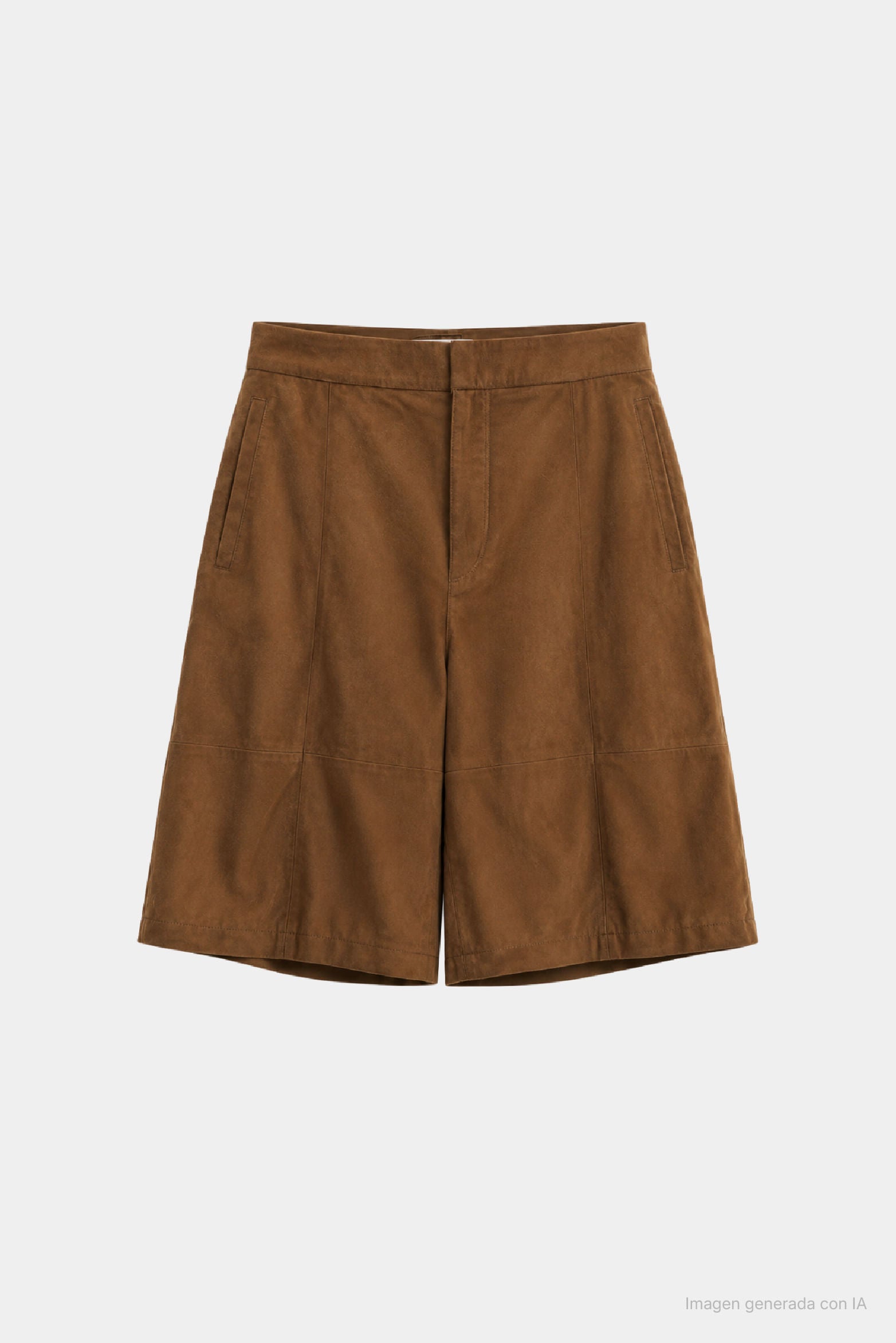 Nare Oversized Suede Bermuda Shorts for Women