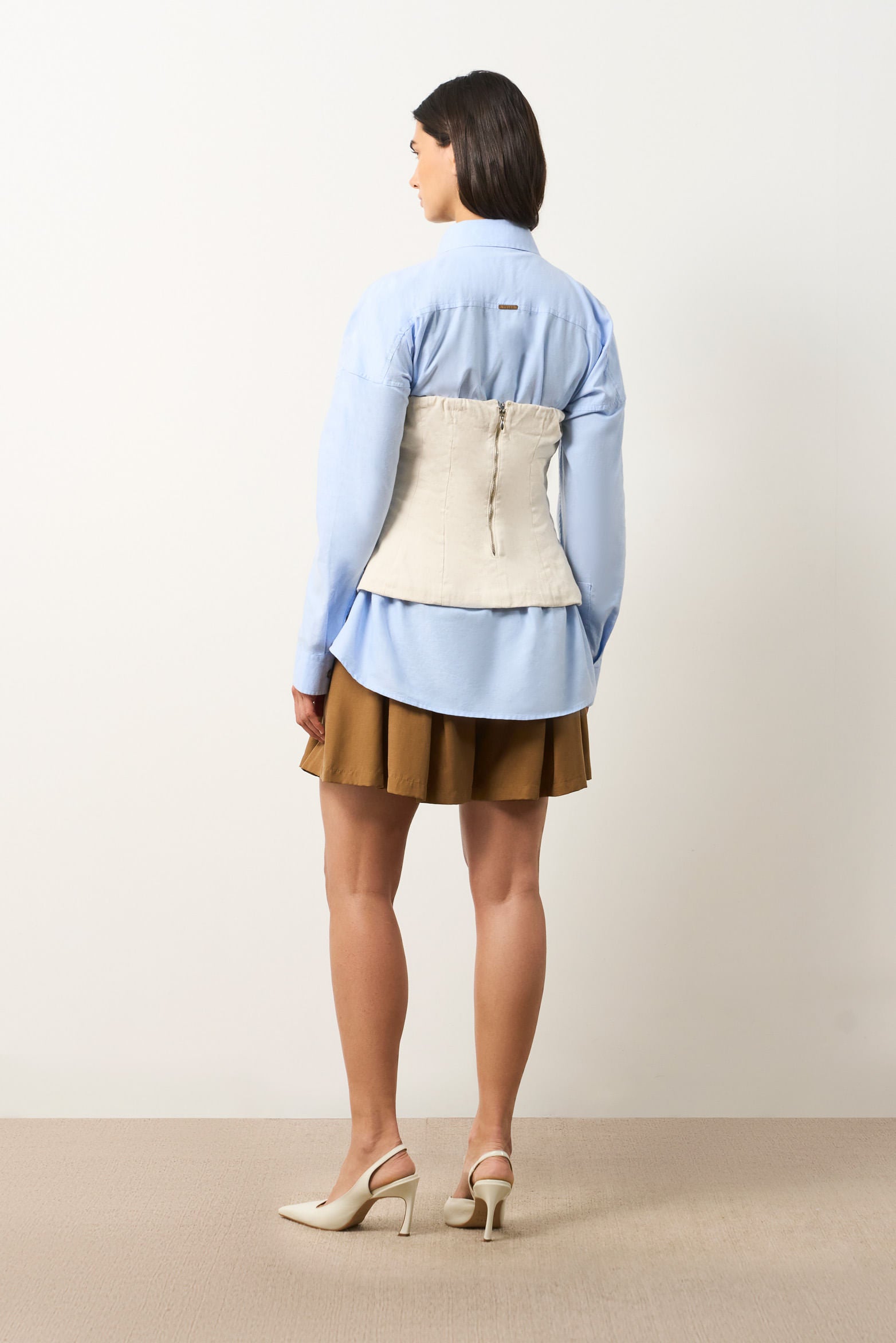 Strapless denim top for women Lumbre