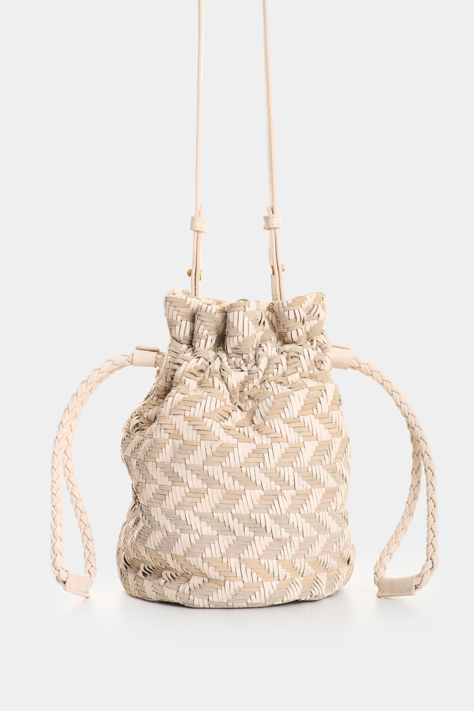 Lyra Woven Leather Crossbody Bag for Women
