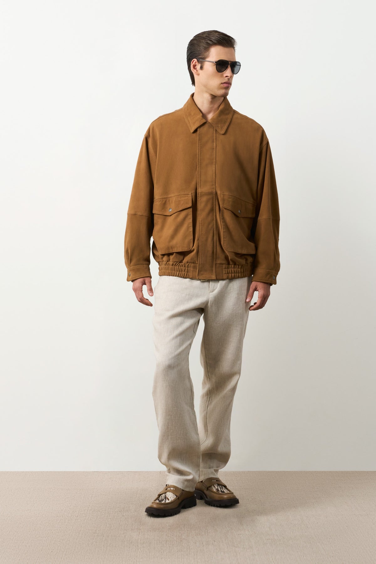 Men's Bruma Leather Bomber Jacket