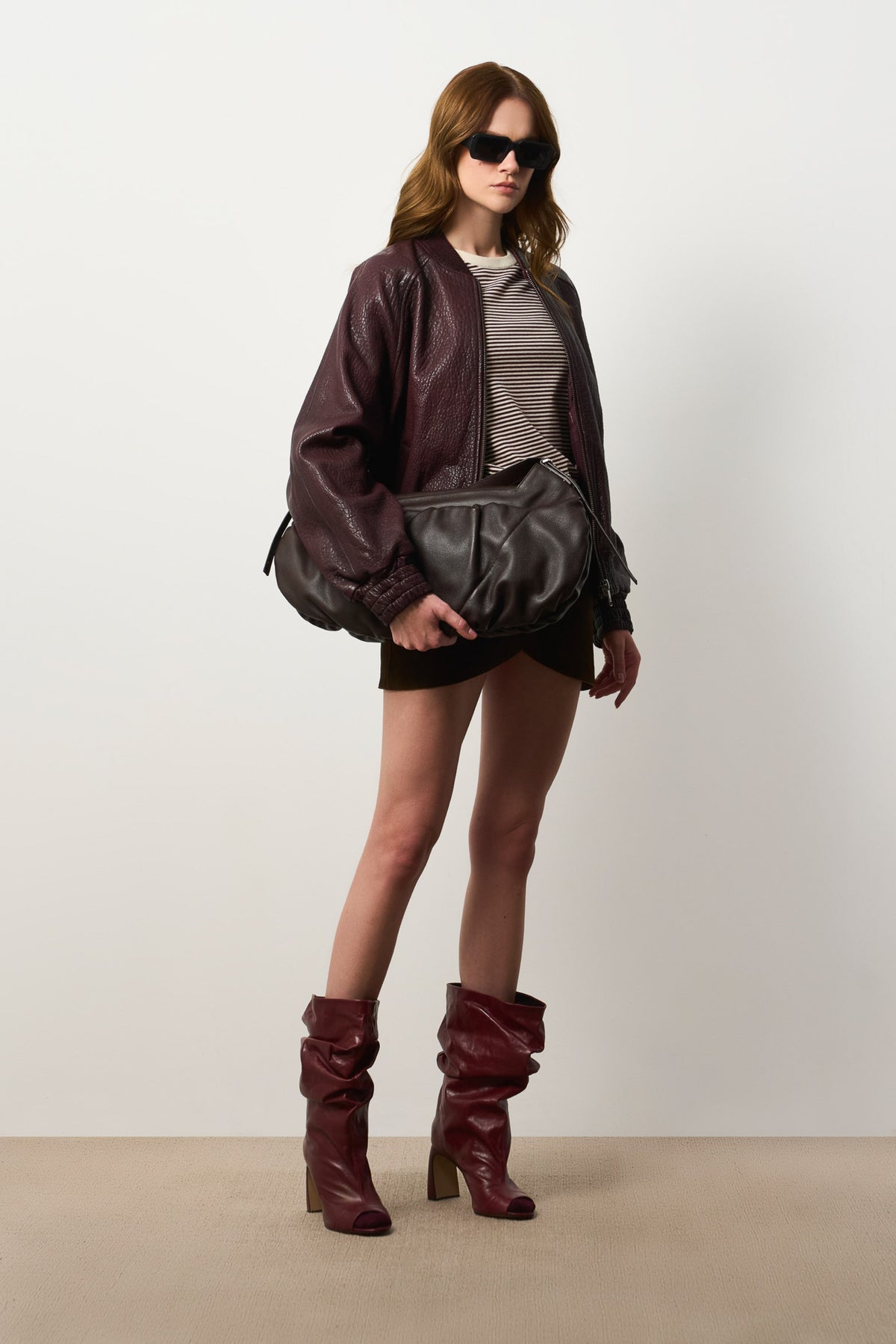 Women's Valle Suede Wrap Mini Skirt