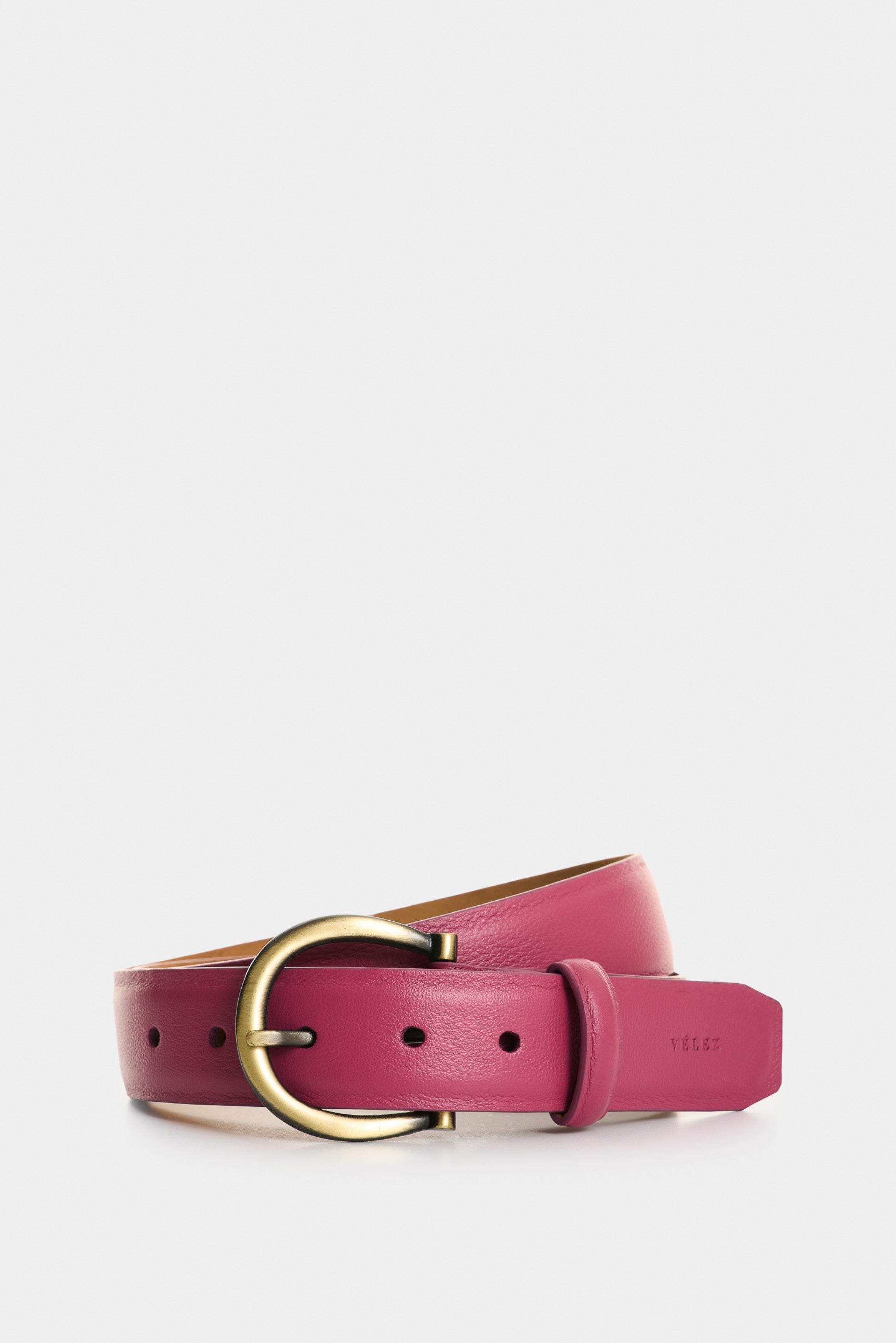 Honey Single-Sided Leather Belt for Women