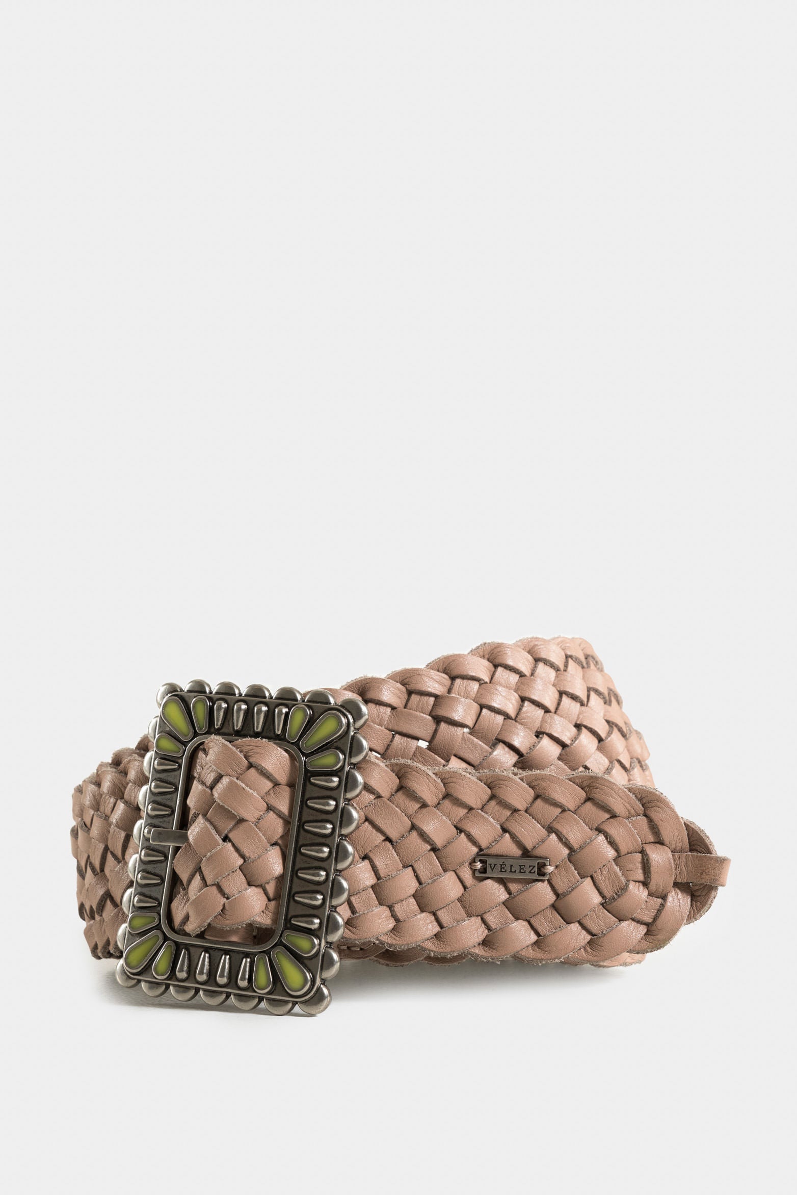 Women's Zermatt Smooth Leather Sash with Braided Tie