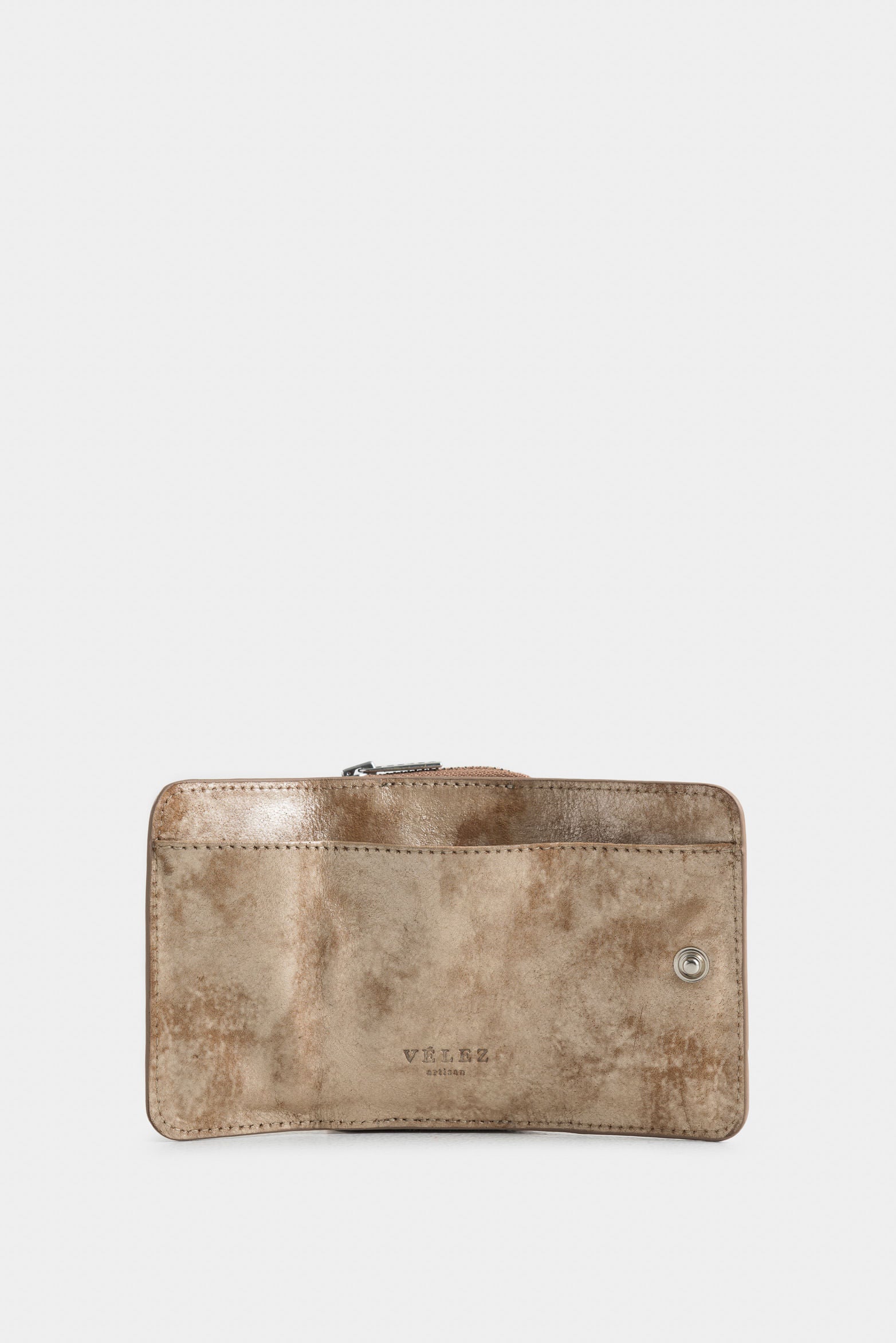 Tropical Bifold Leather Wallet with Belt Pass-through