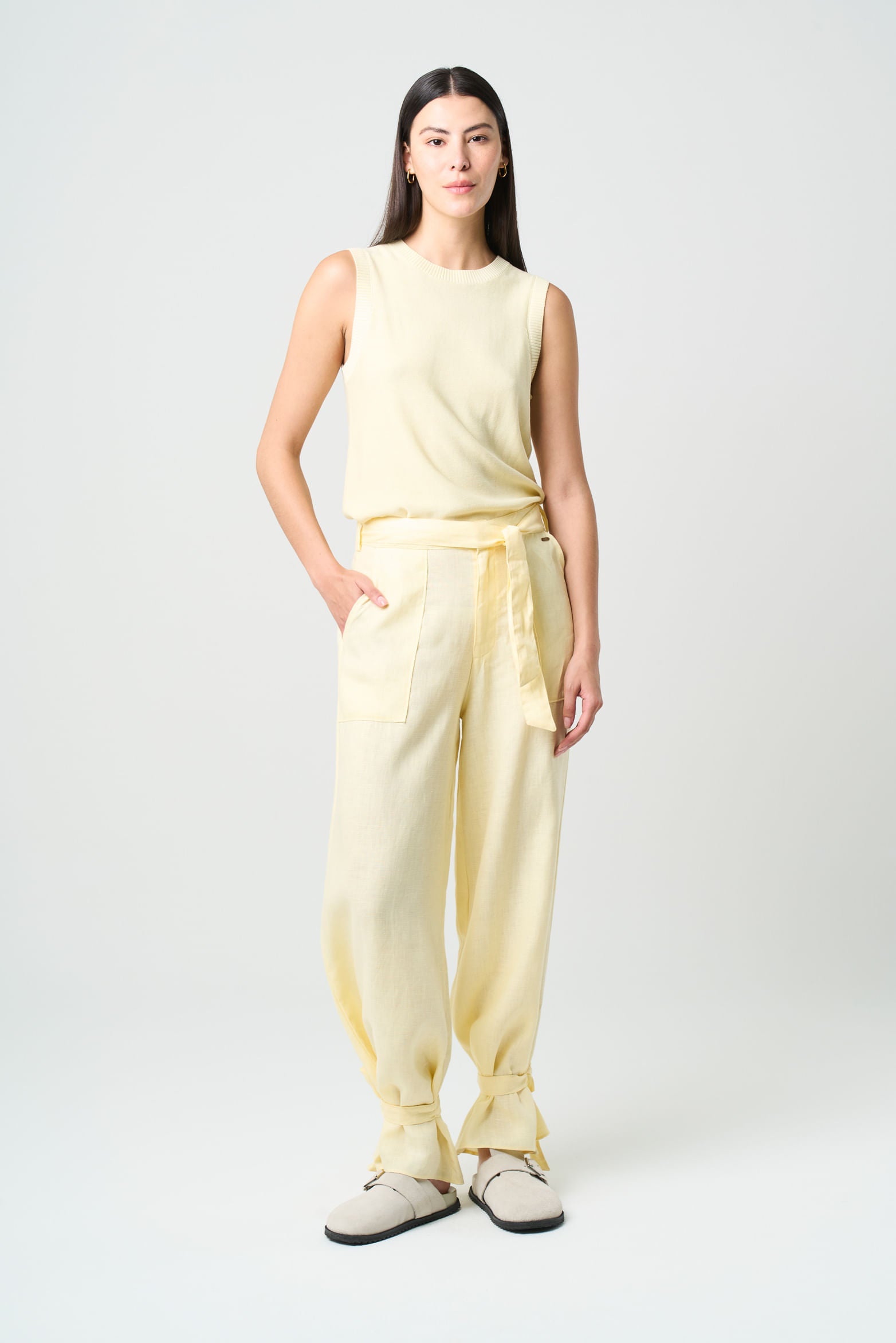 Women's Galera Linen Pants, Relaxed Fit