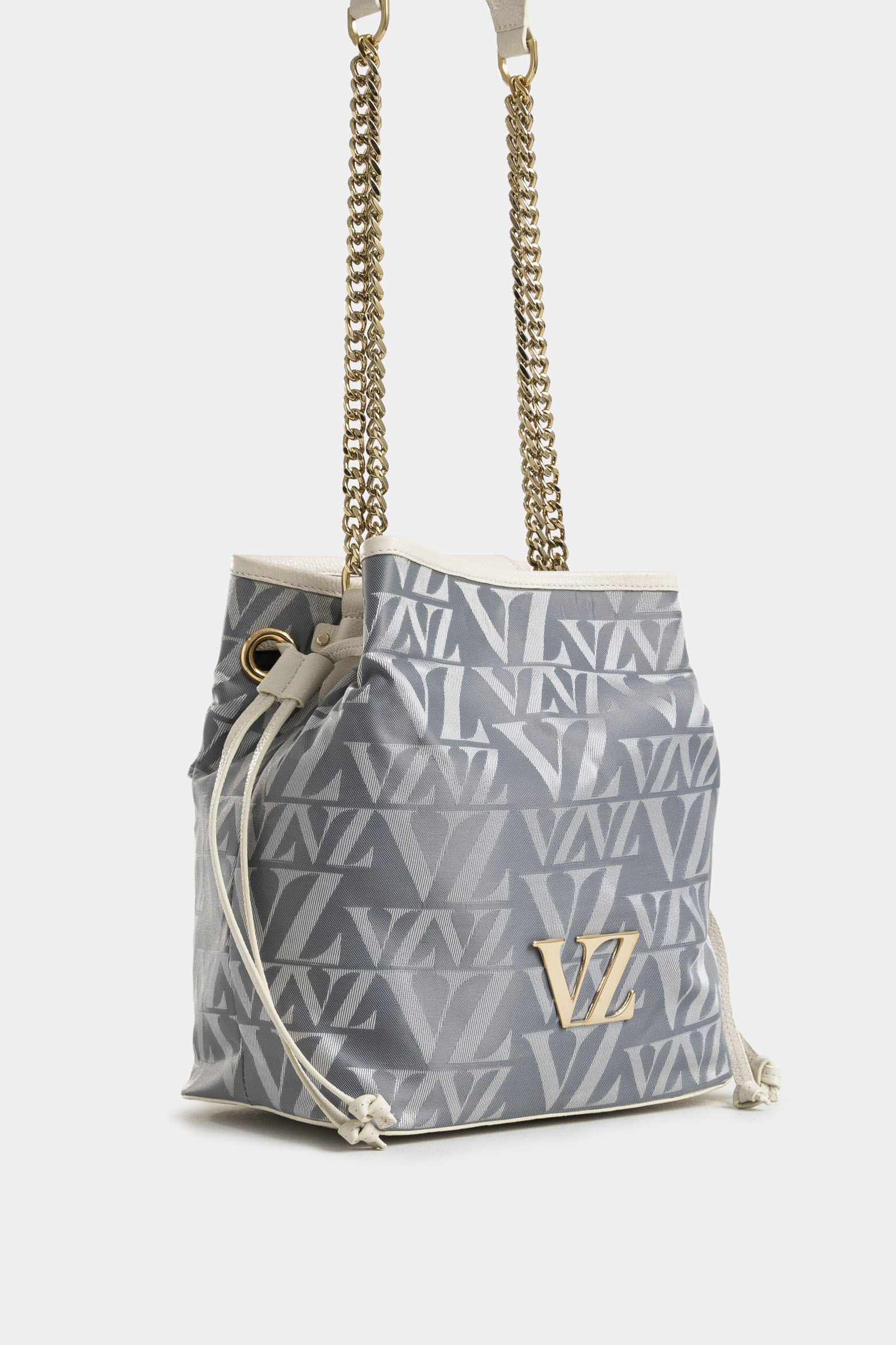 Sakai Leather and Canvas Monogram Shopping Bag for Women