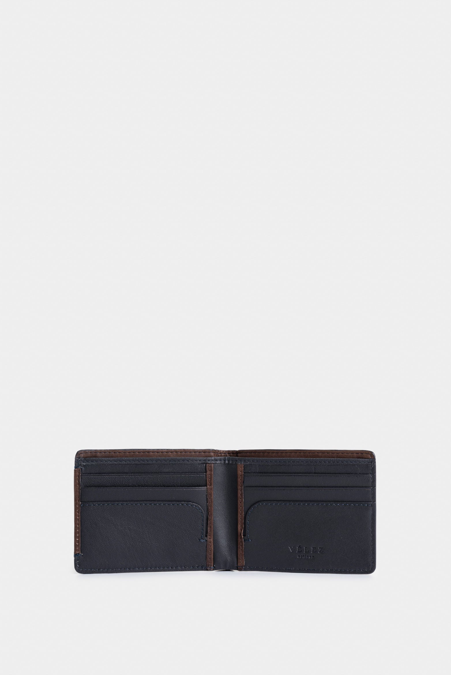 Slim Leather Wallet for Men, Monogram