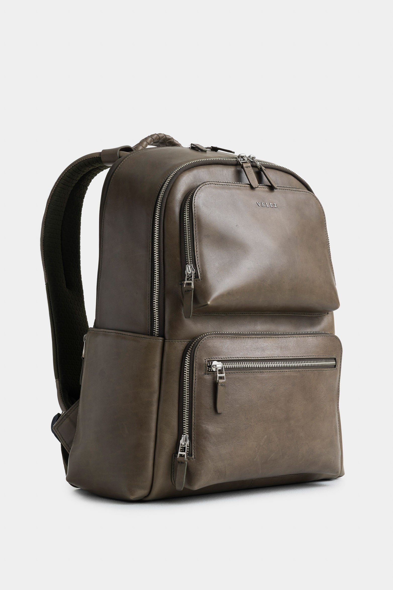 Monet Vintage Leather Drawstring Bag for Men