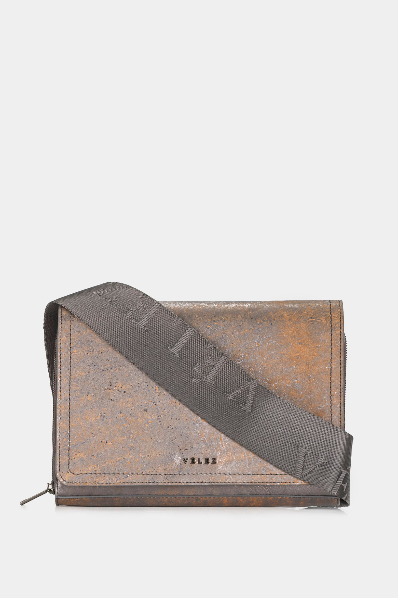 Women’s Abi Metallized Leather Bowling Bag