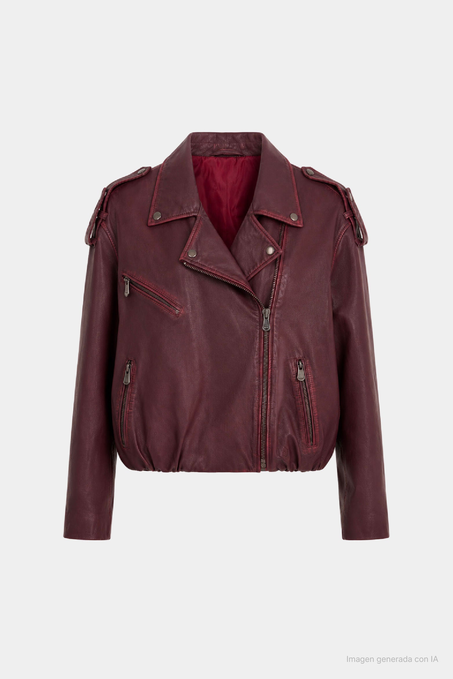 Cayena Boxy Leather Jacket for Women