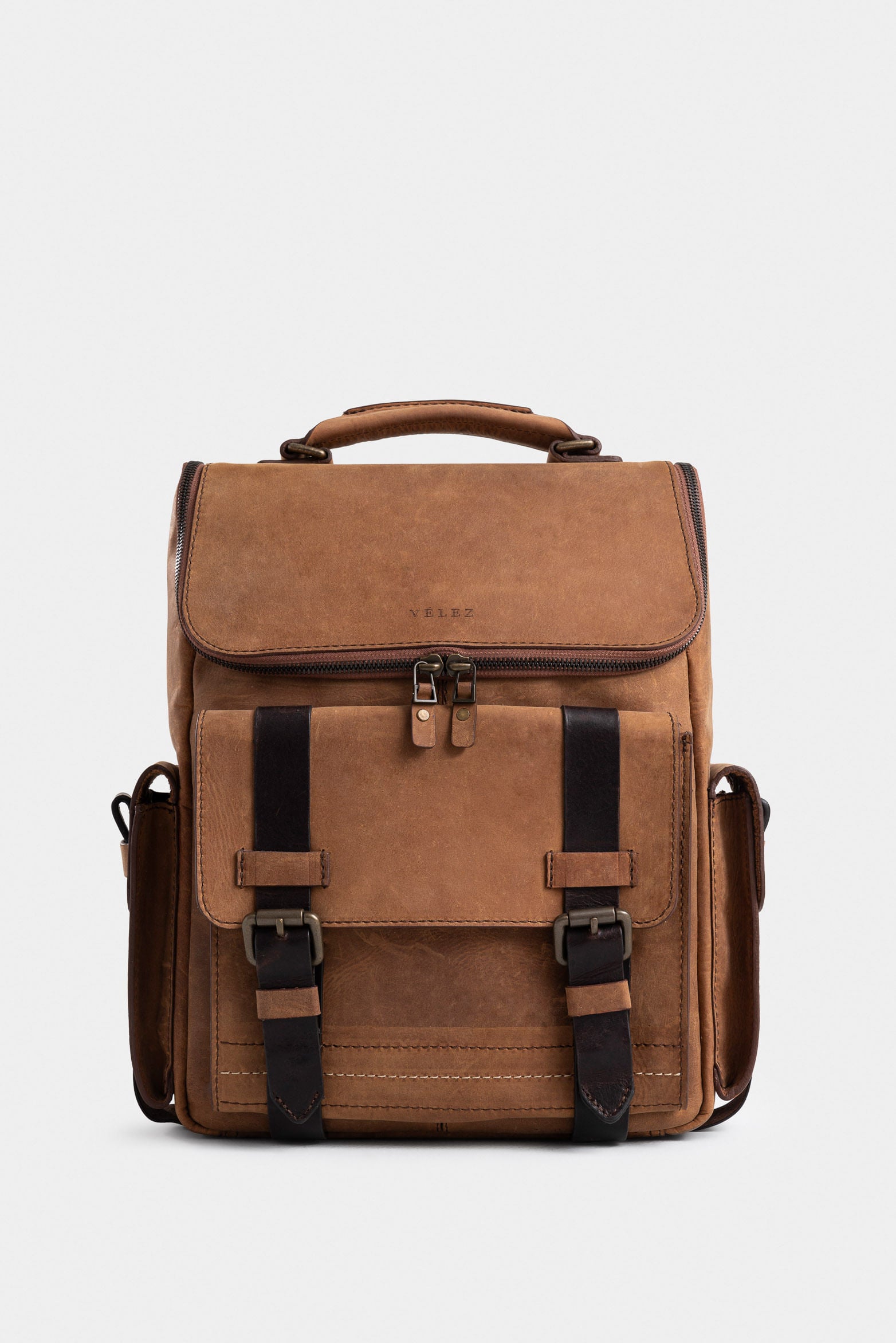 Rioja Backpack in Vintage Honey-Colored Leather – Velez Artisan