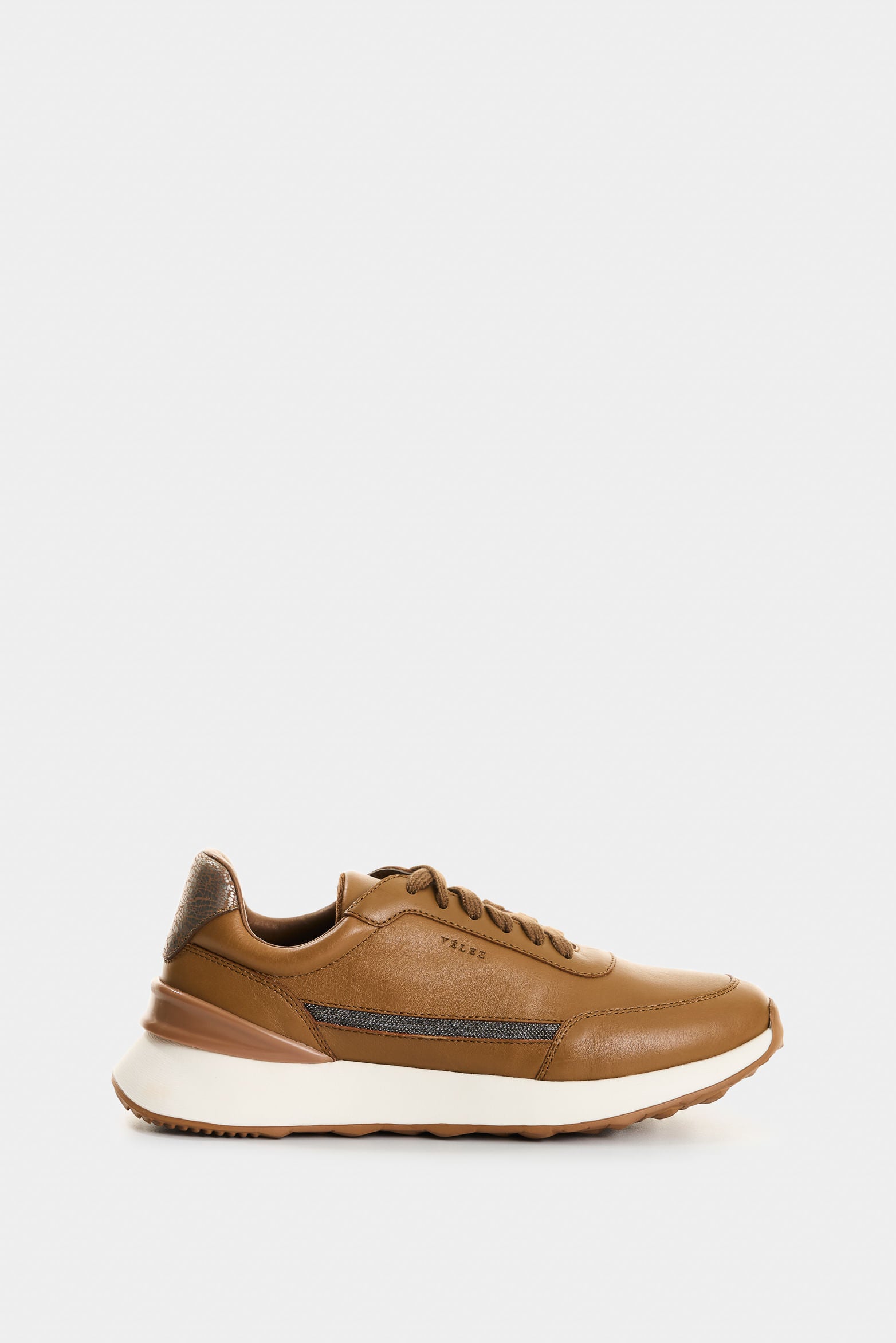 Women’s Pearl Leather Sneakers Piping Detail