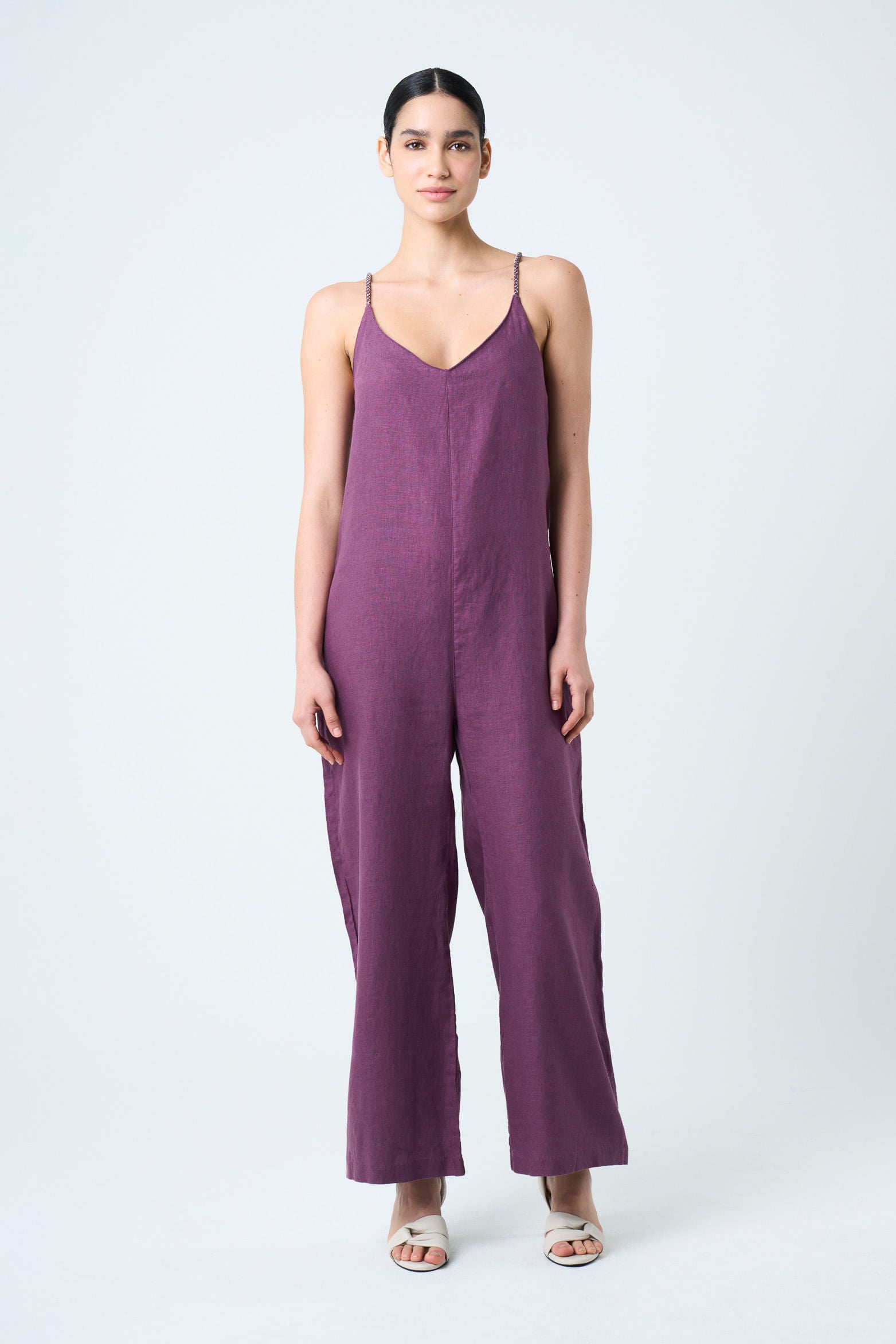 Alya Linen Jumpsuit for Women Loose Fit