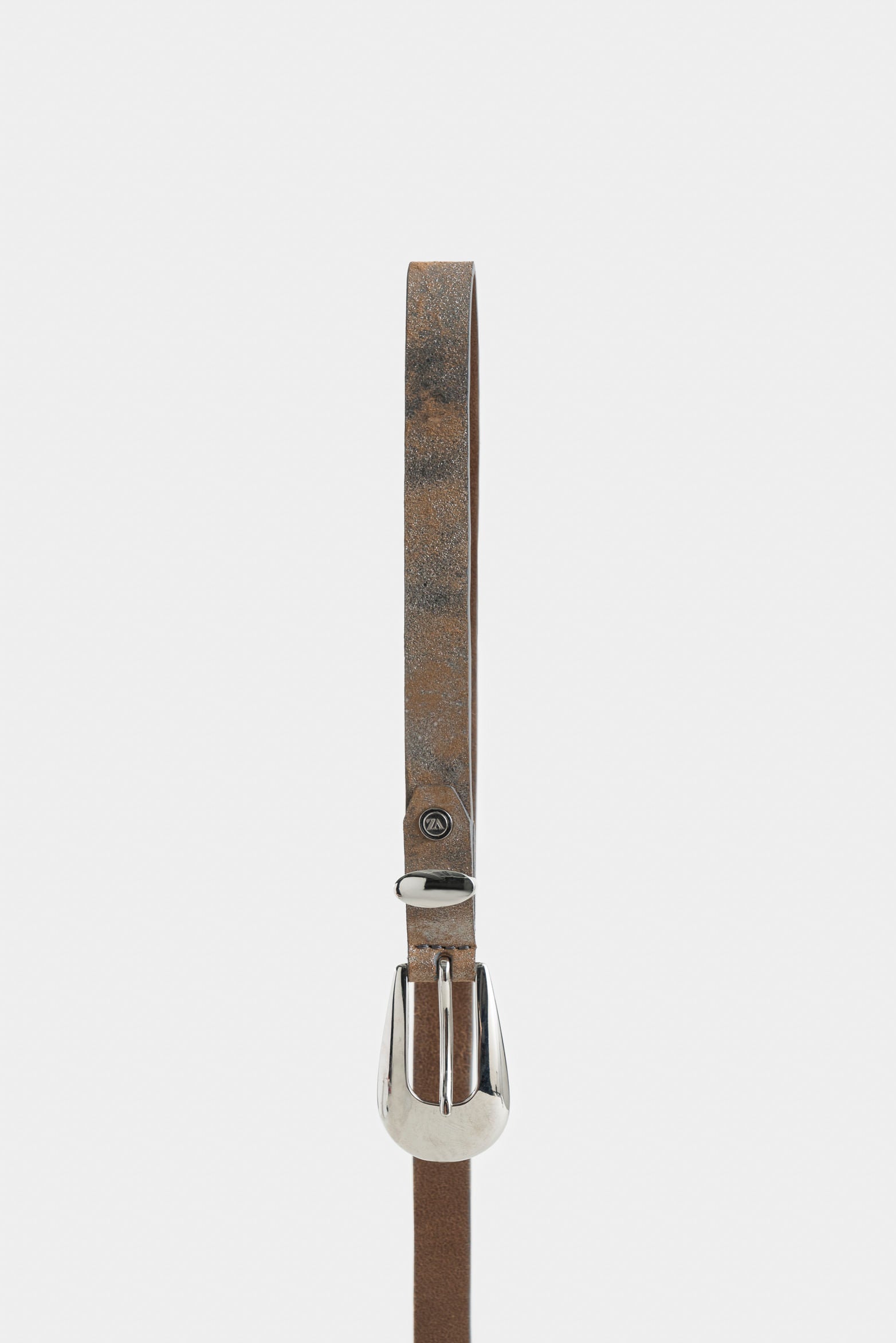 Mallorca SingleFace Folia Leather Belt for Women with Metallic Tip