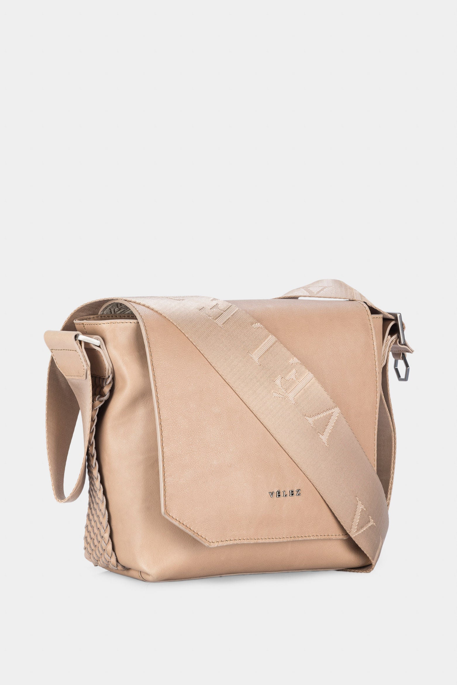 Women’s Jupiter Shoulder Handbags in Leather with Woven Detail