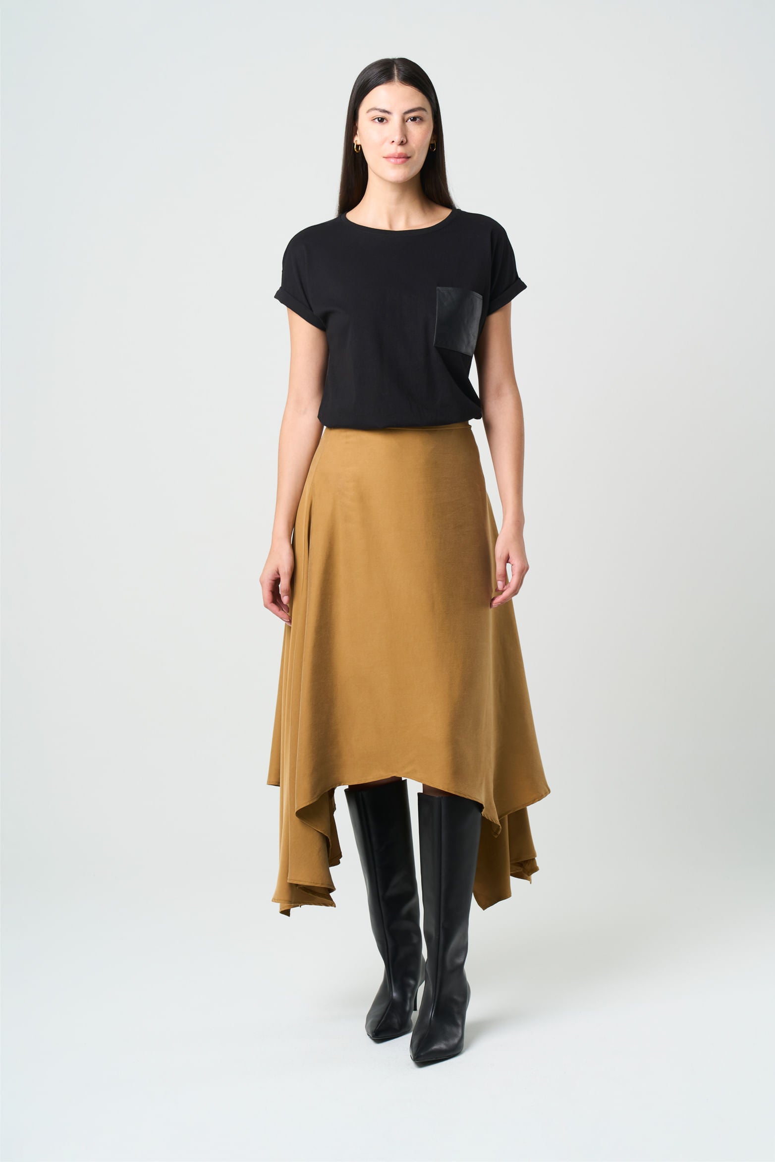 Soren Women's Asymmetrical Maxi Skirt