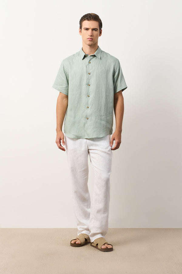 Men's Siena Short Sleeve Linen Shirt