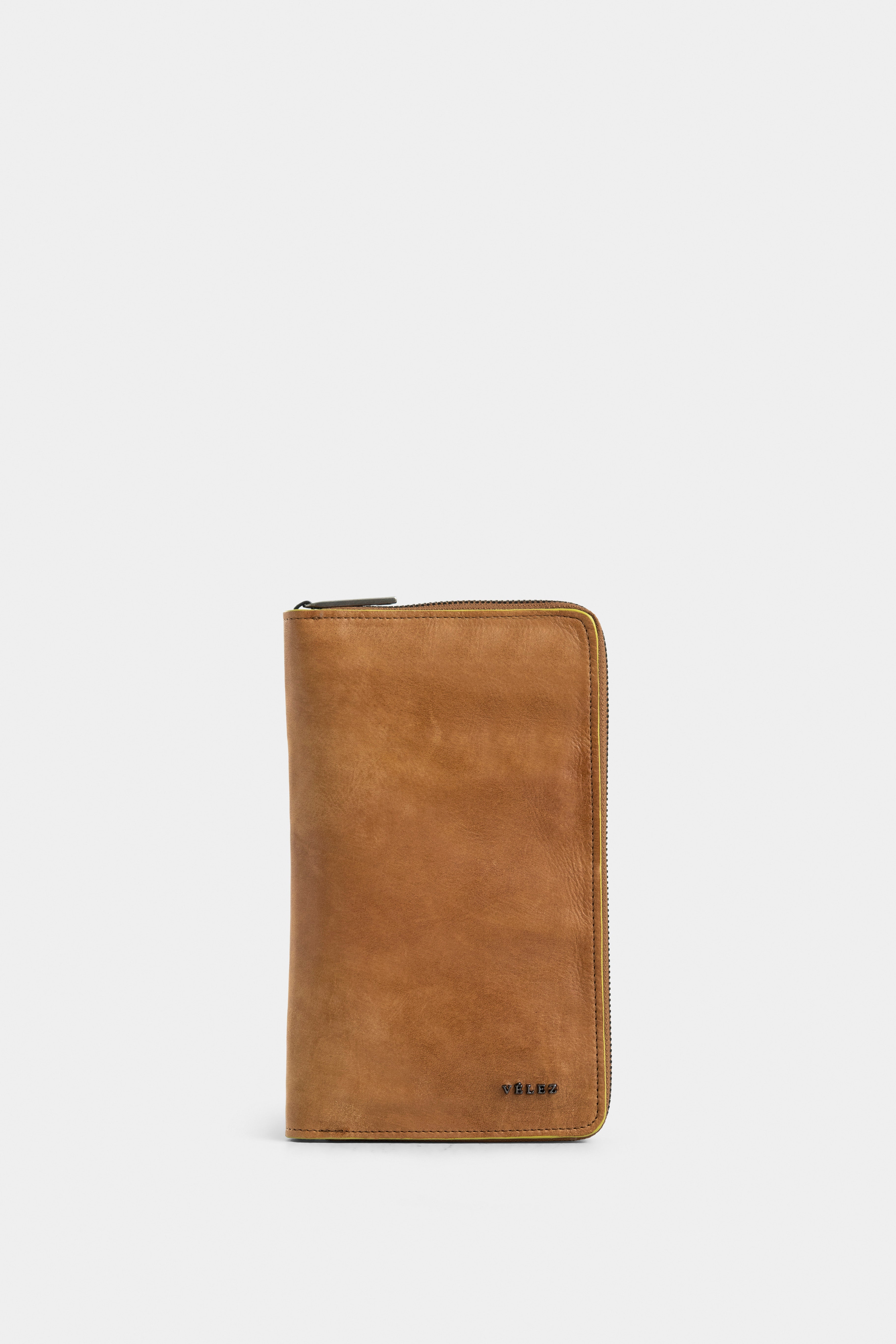 Marble leather passport holder for women