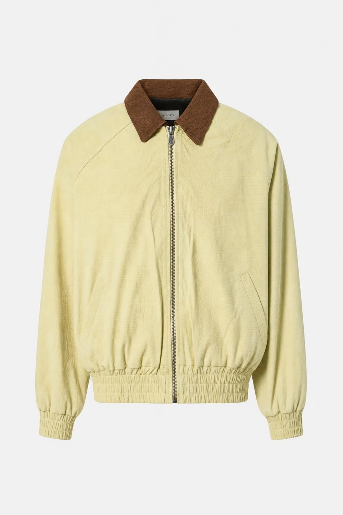 Men's Croco Suede Bomber Jacket