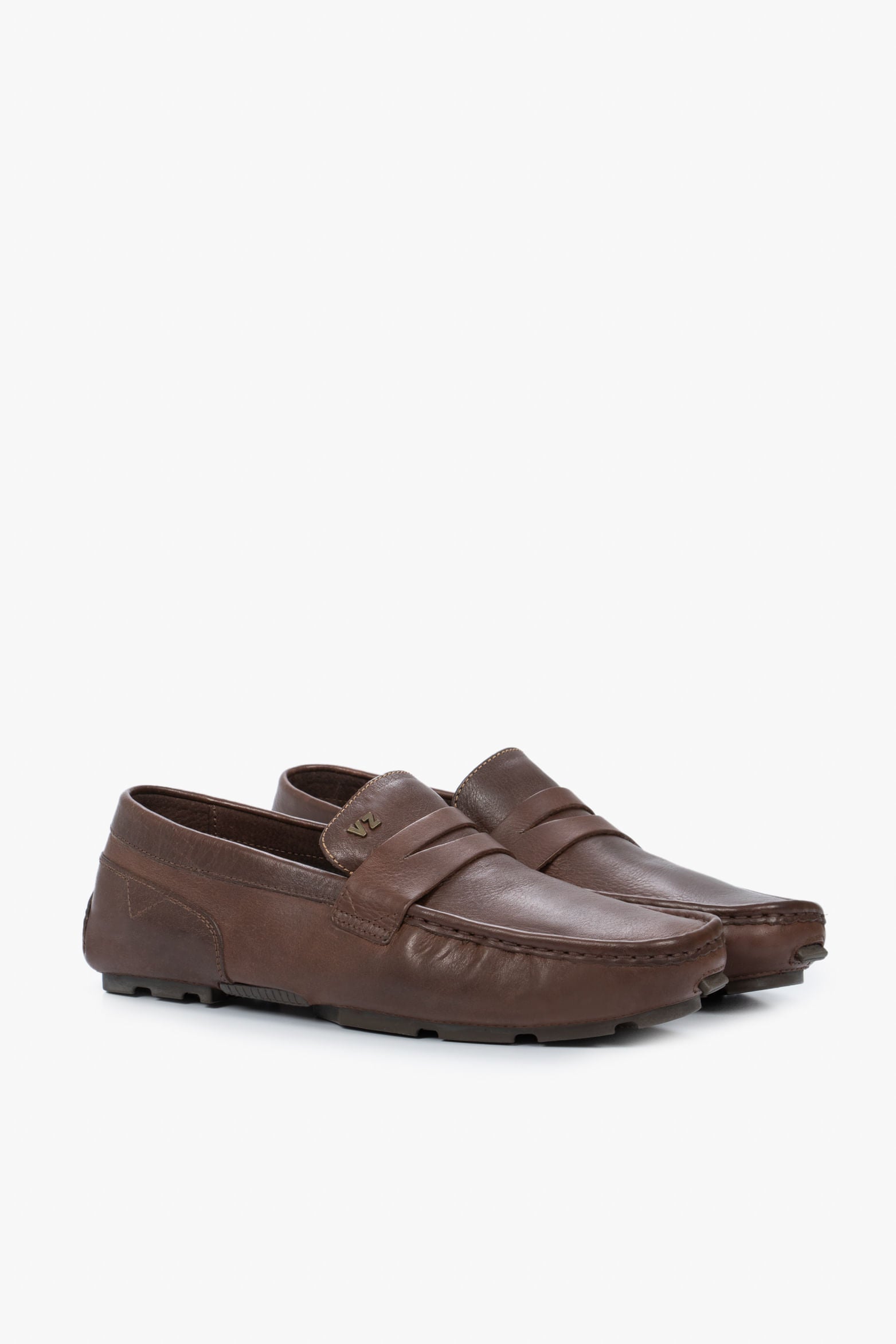 Porto Classic Driver Loafers in Brown Leather