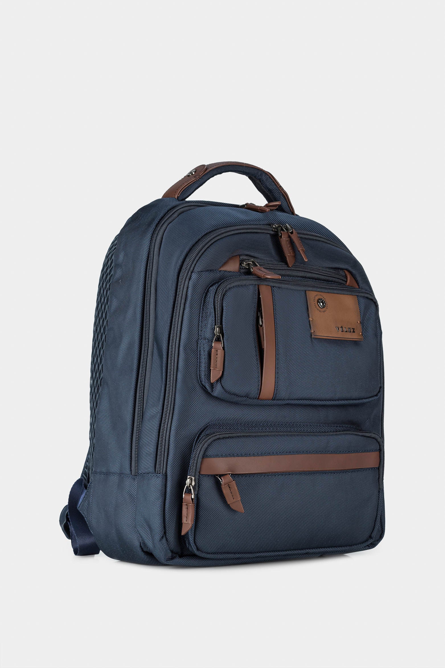 Living Casual Contrast Canvas Backpack in Dark Blue