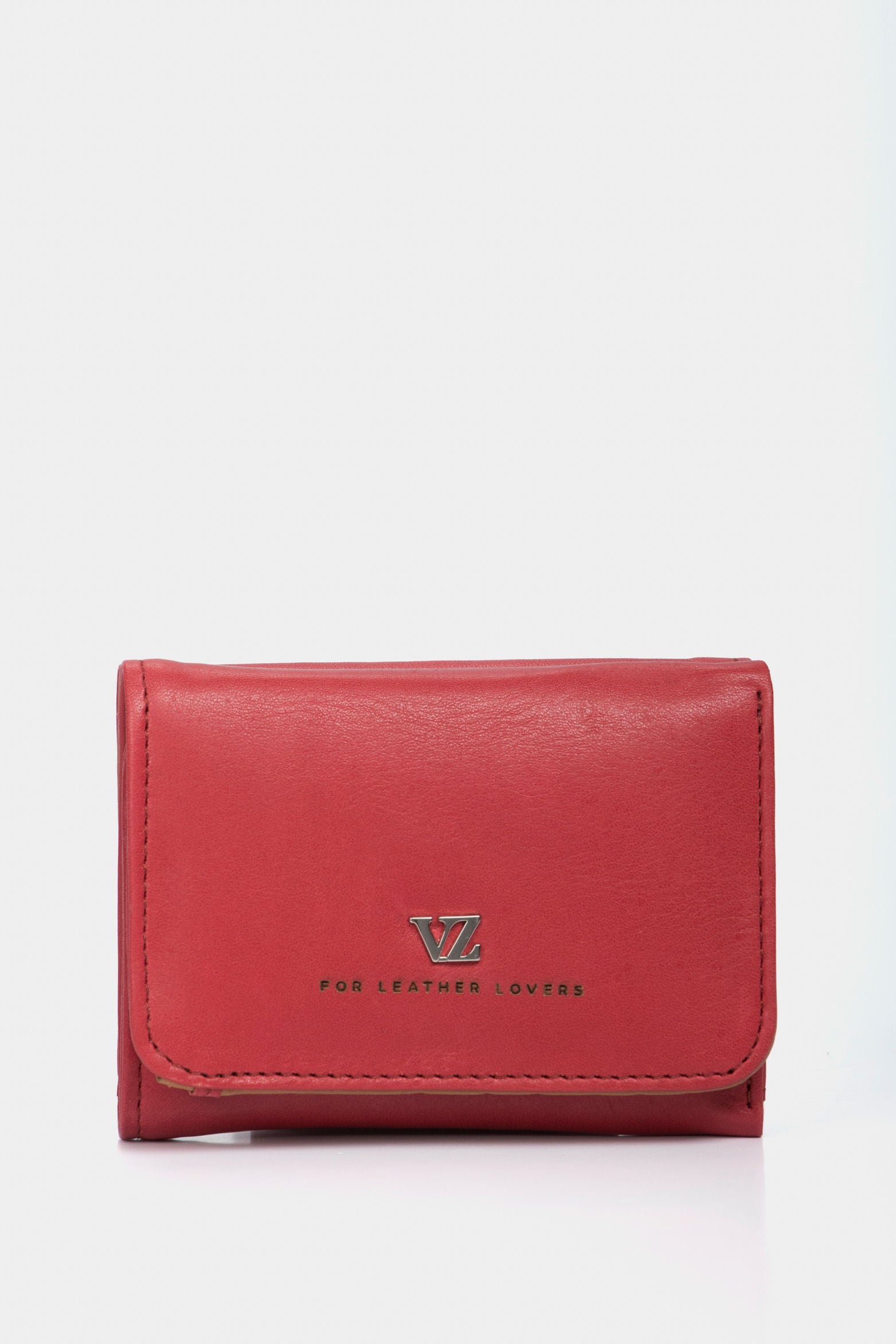 Women’s Humanista Small Leather Wallet in Red/Multicolor