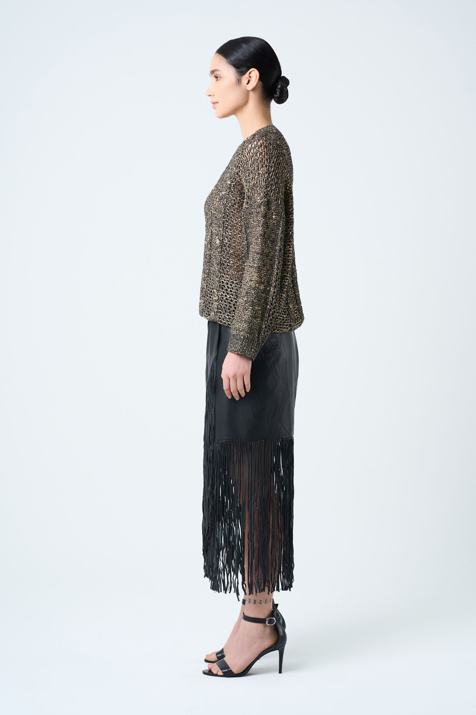 Alhena knit sweater for women with sequin details