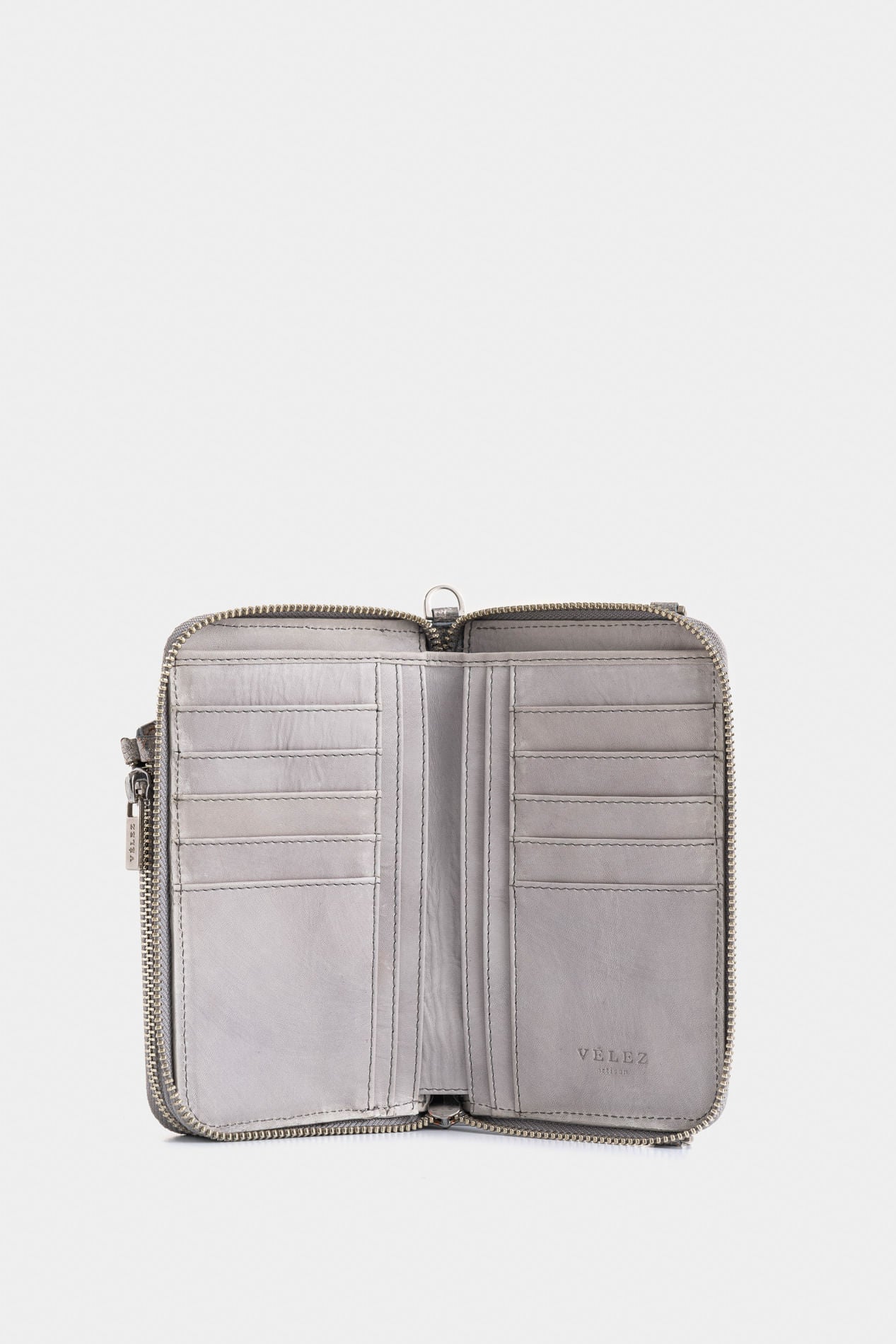 Ibiza Folia Leather Checkbook Holder for Women with Removable Chain