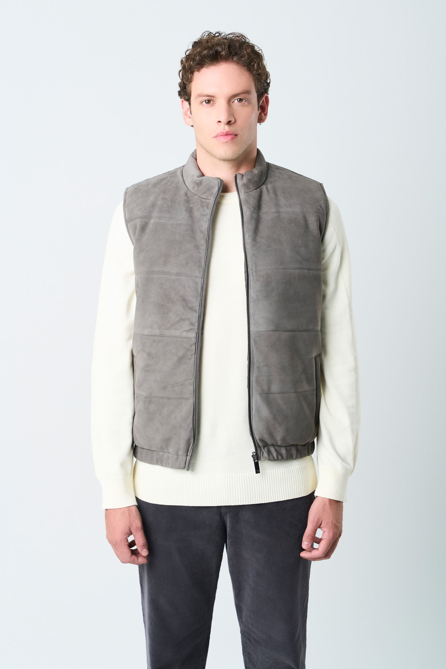 Men’s Sika Double-Faced Suede Leather Vest