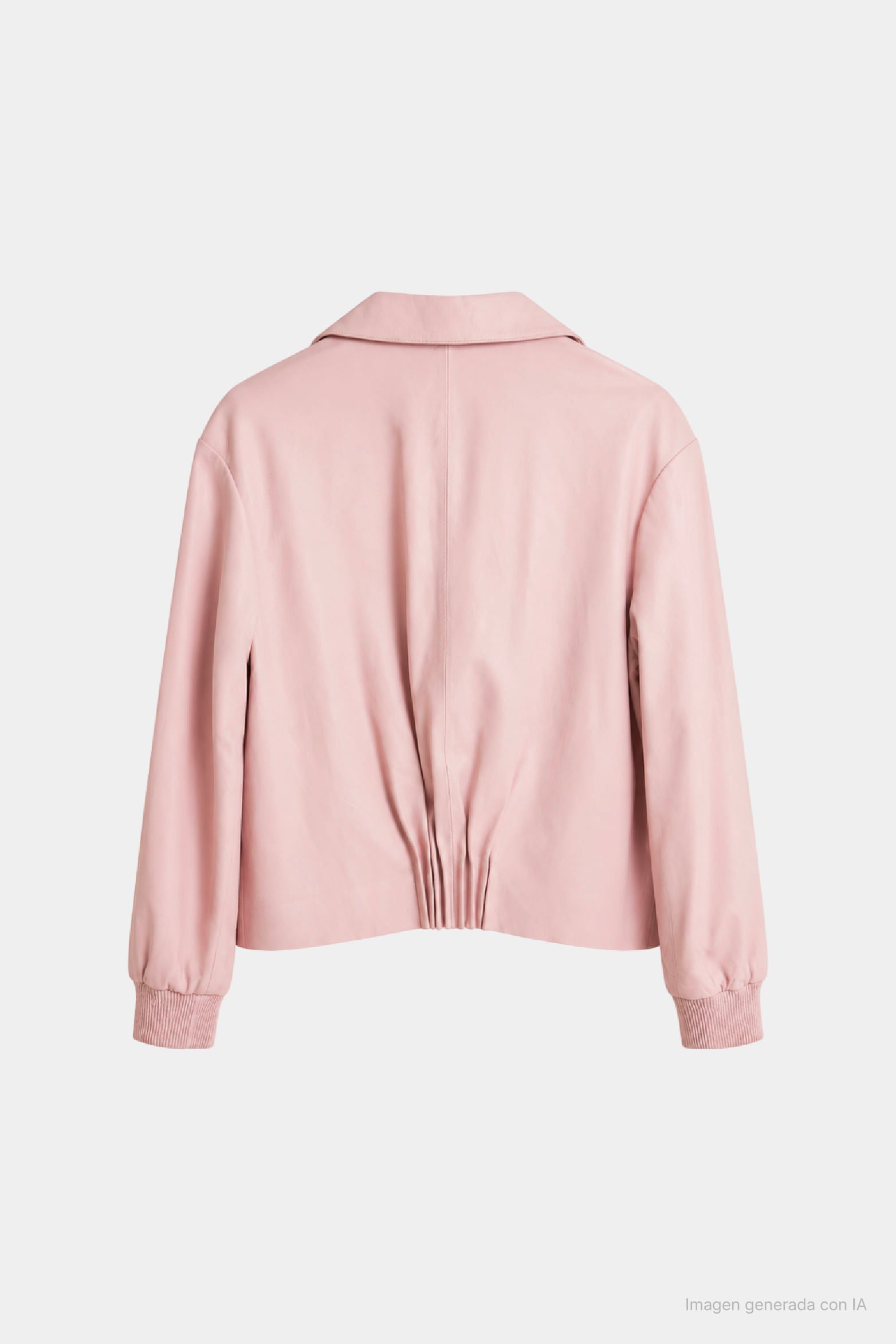 Pearl Oversized Leather Bomber Jacket for Women