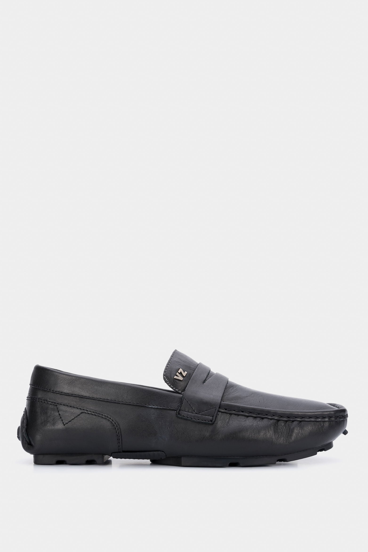 Porto Classic Driver Loafers in Black Leather