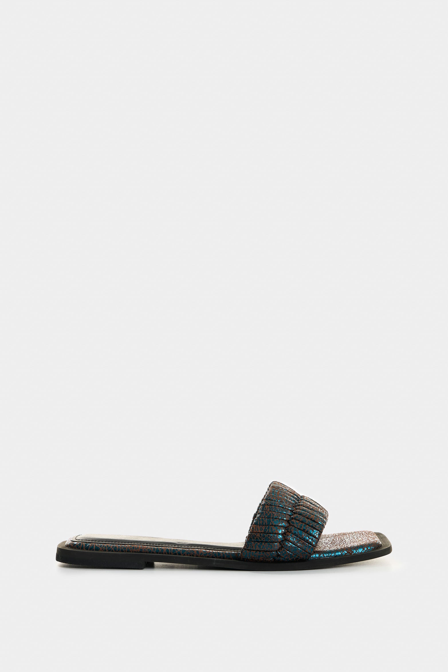 Cala Woven Leather Flat Sandals for Women