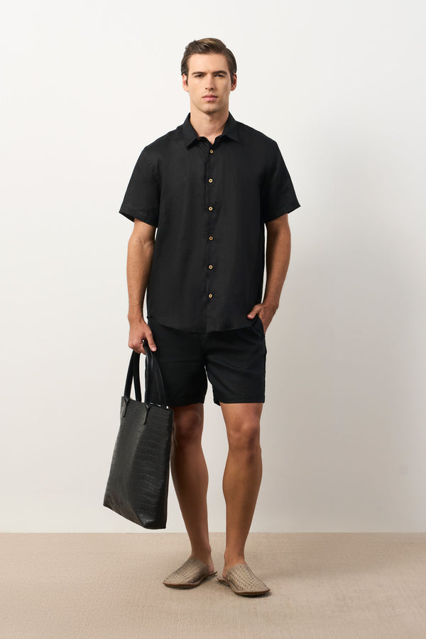 Men's Siena Short Sleeve Linen Shirt