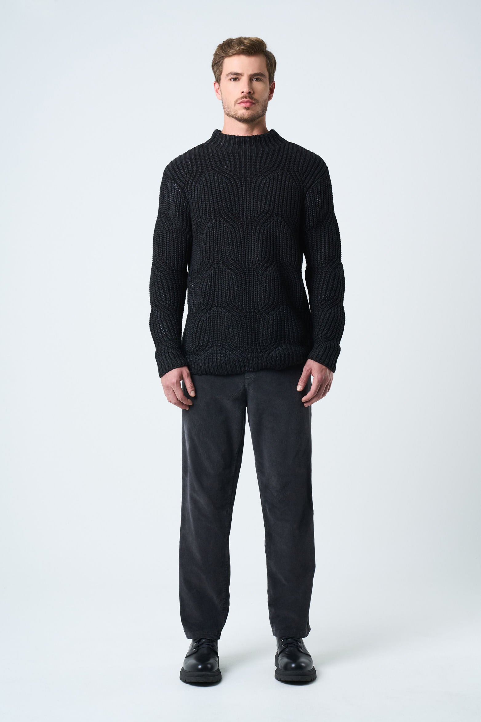 Orion Pleated Pants for Men Semi-Relaxed Fit