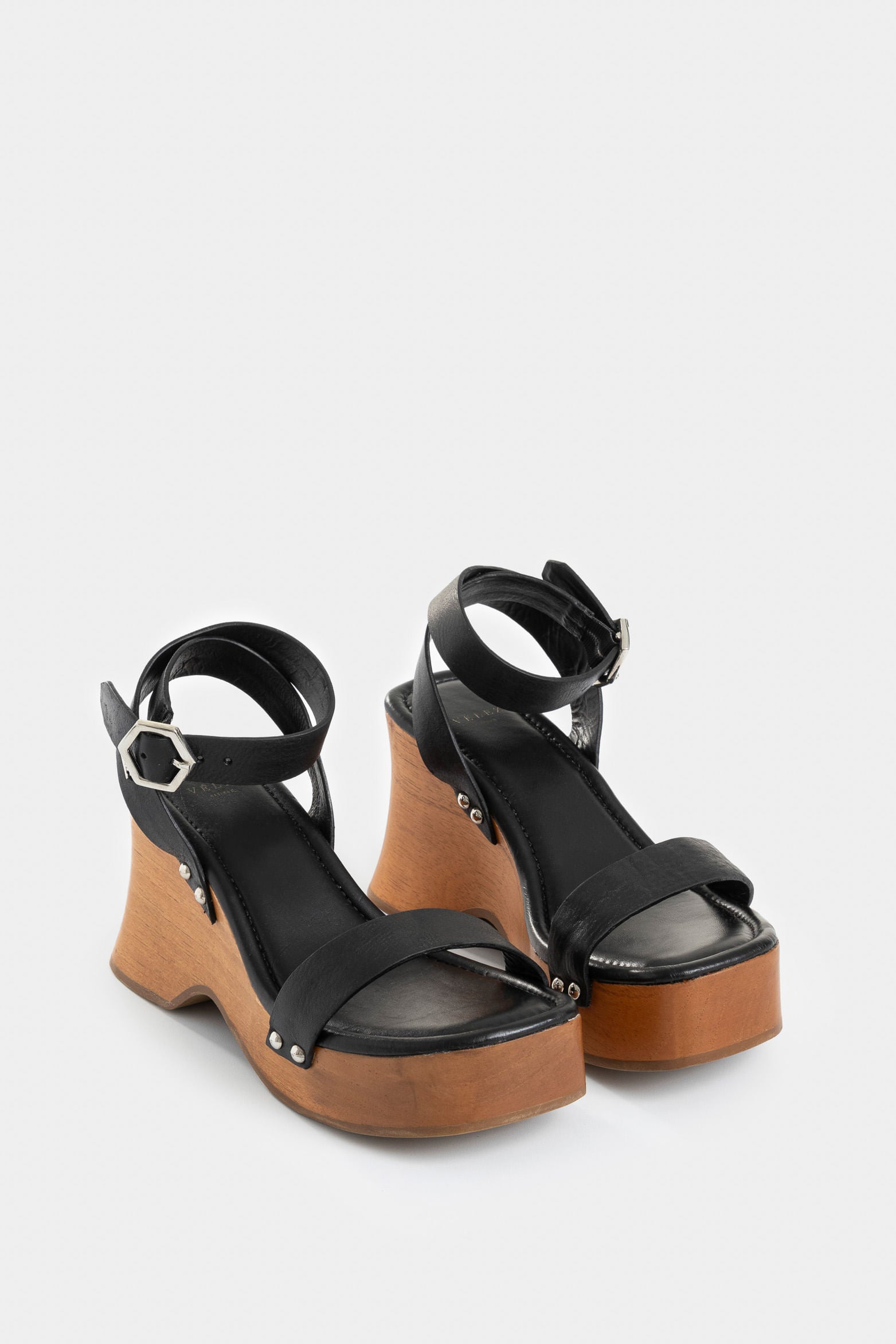 Lucero Leather Platform Sandals for Women with Ankle Strap