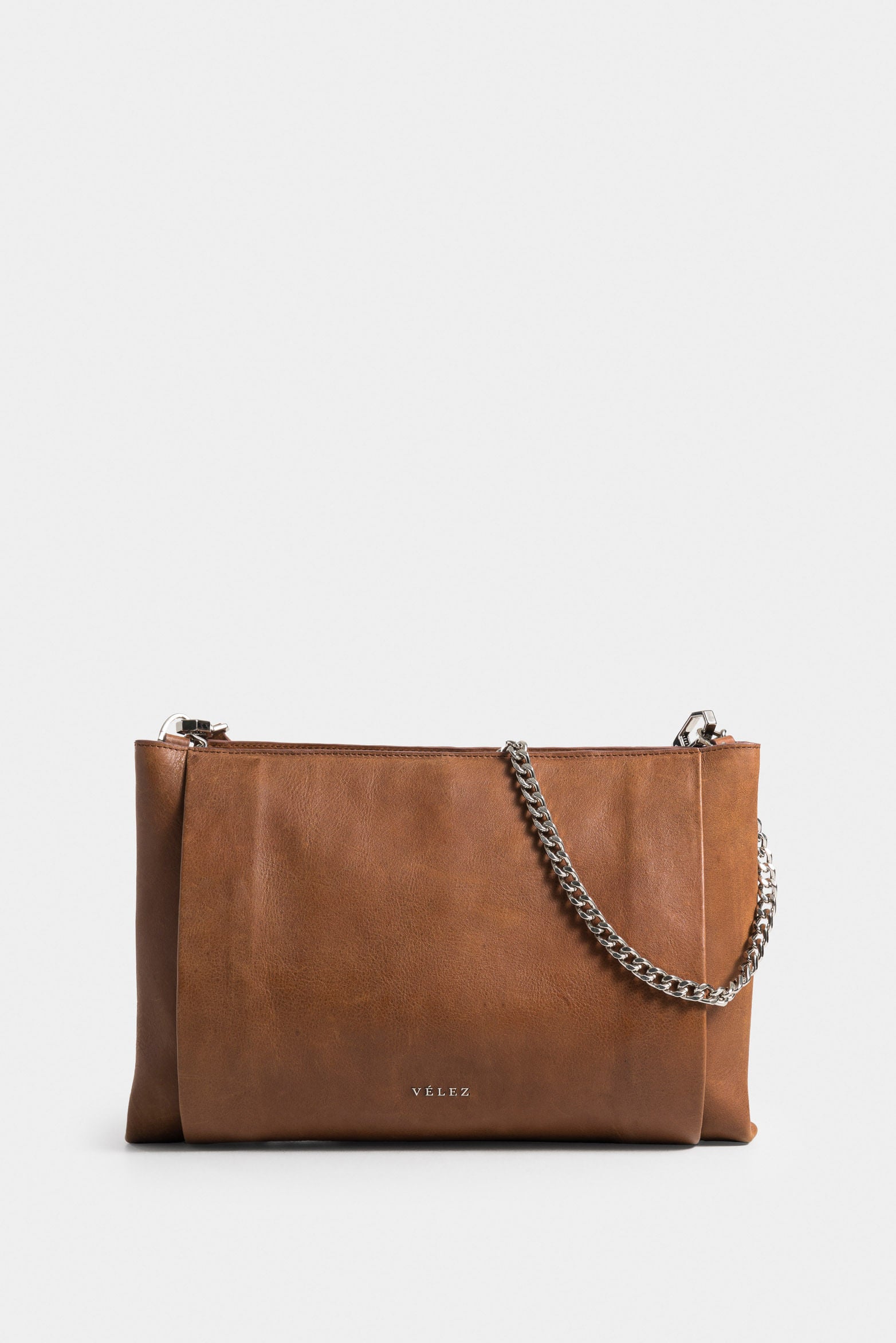 Glyceryl Leather Shopping Bag for Women with Chain Detail