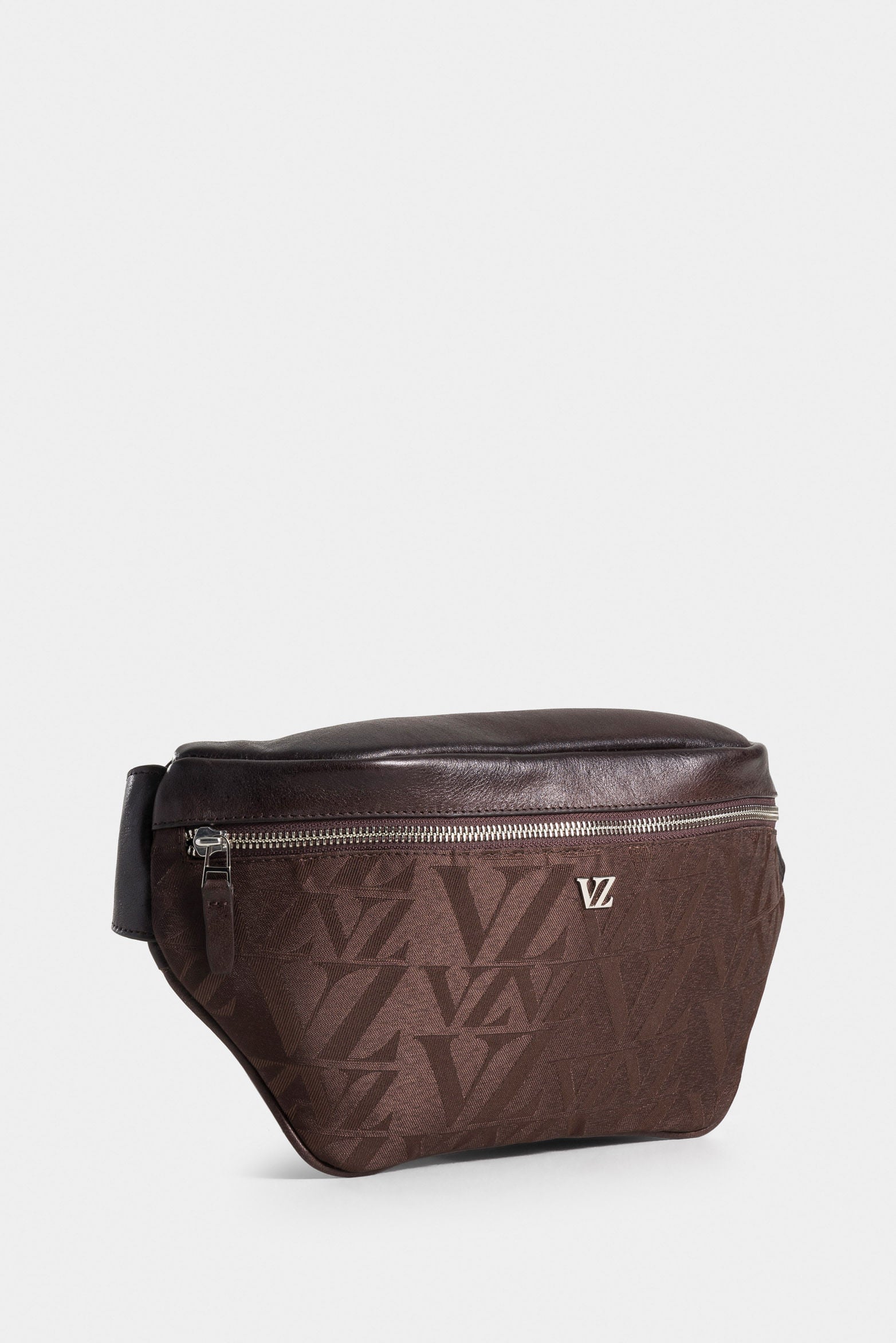 Garda Jacquard Textile Fanny Pack for Men with Leather Details