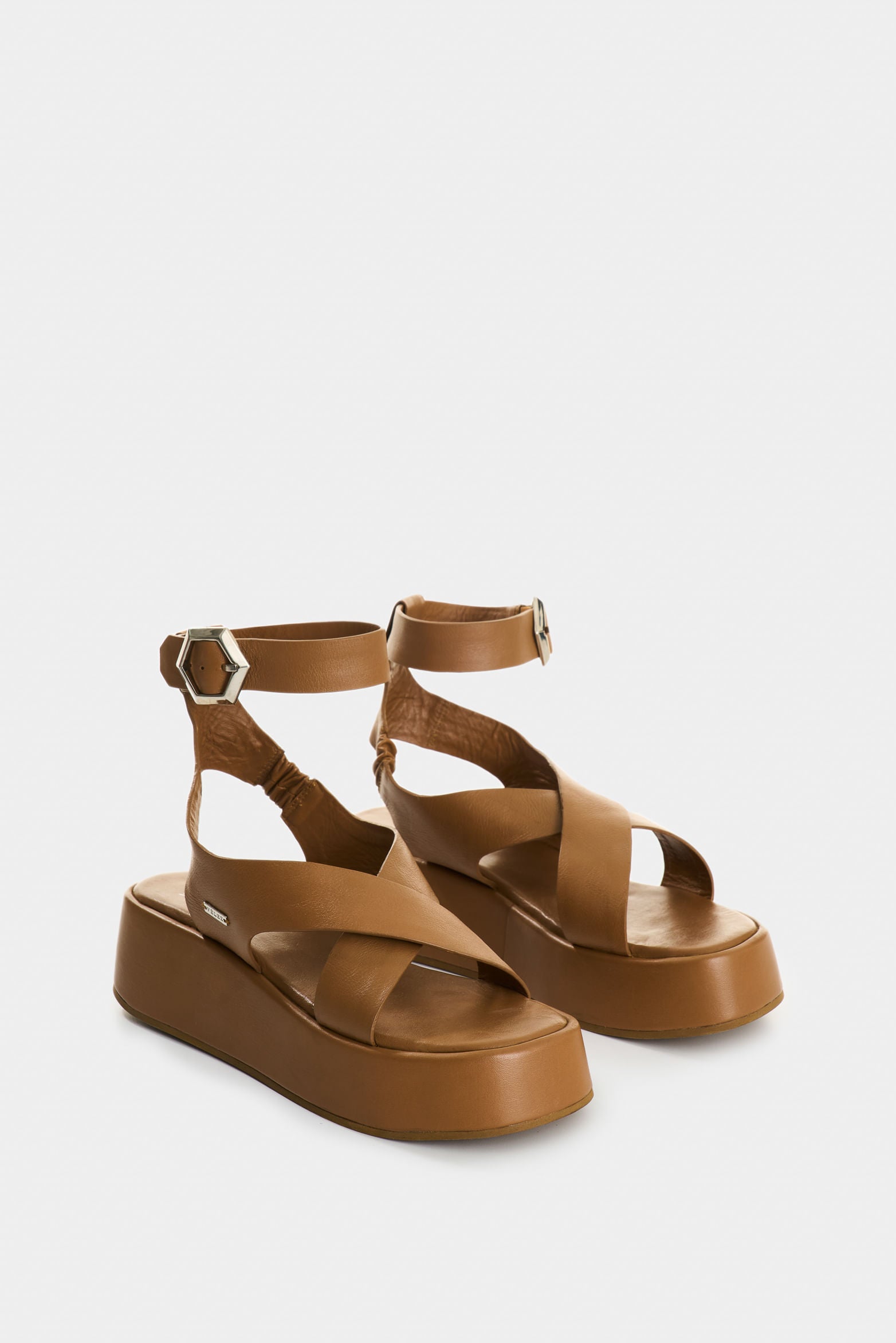 Mentha Leather Platform Sandals for Women