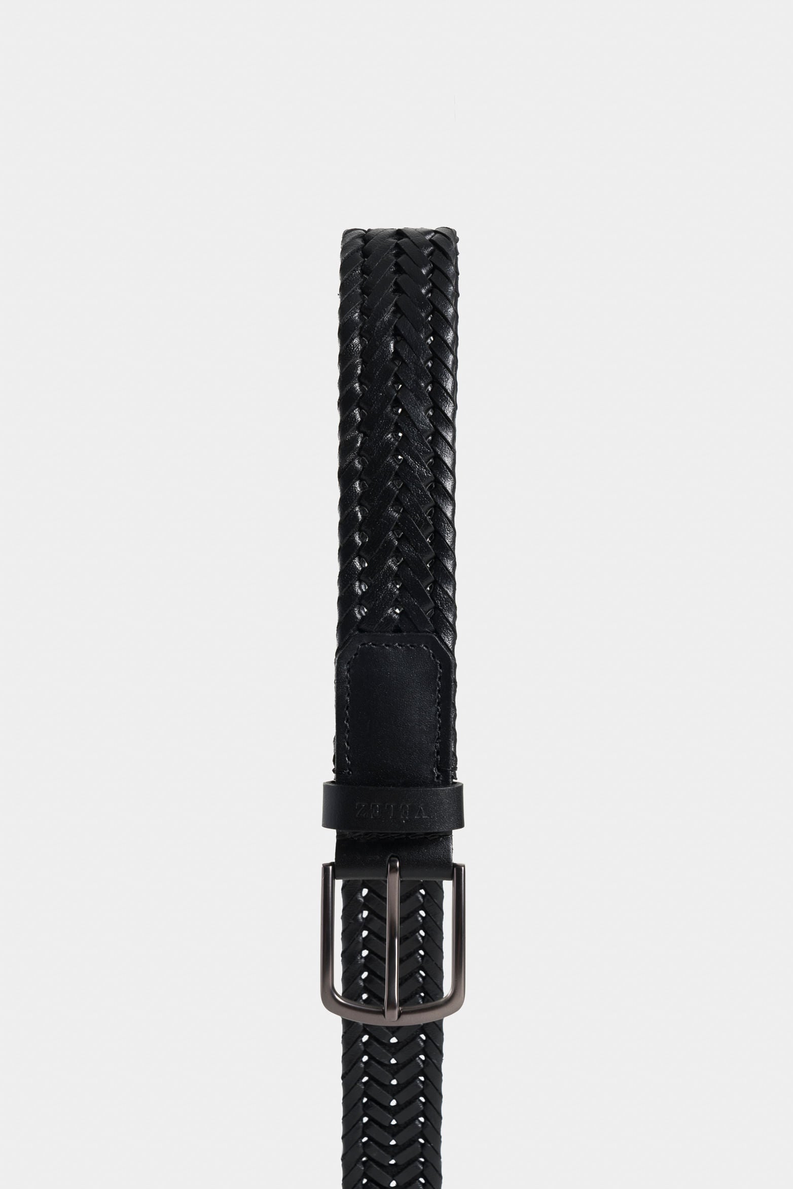 Petunia Single-Face Braided Leather Belt for Men