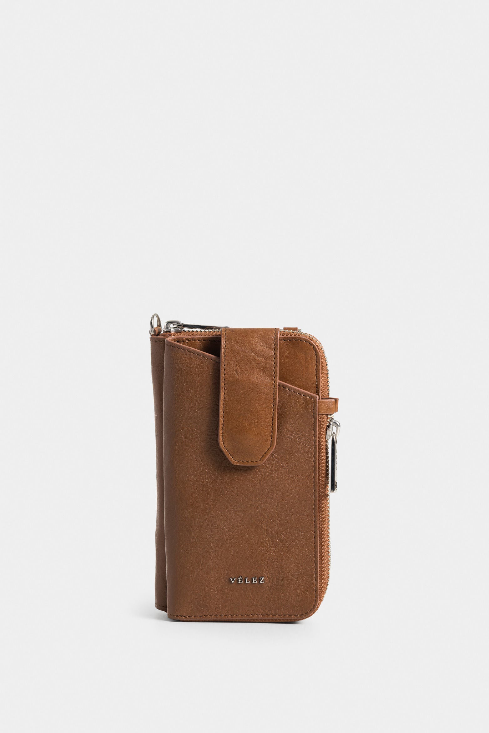 Ibiza Leather Checkbook Holder for Women with Chain