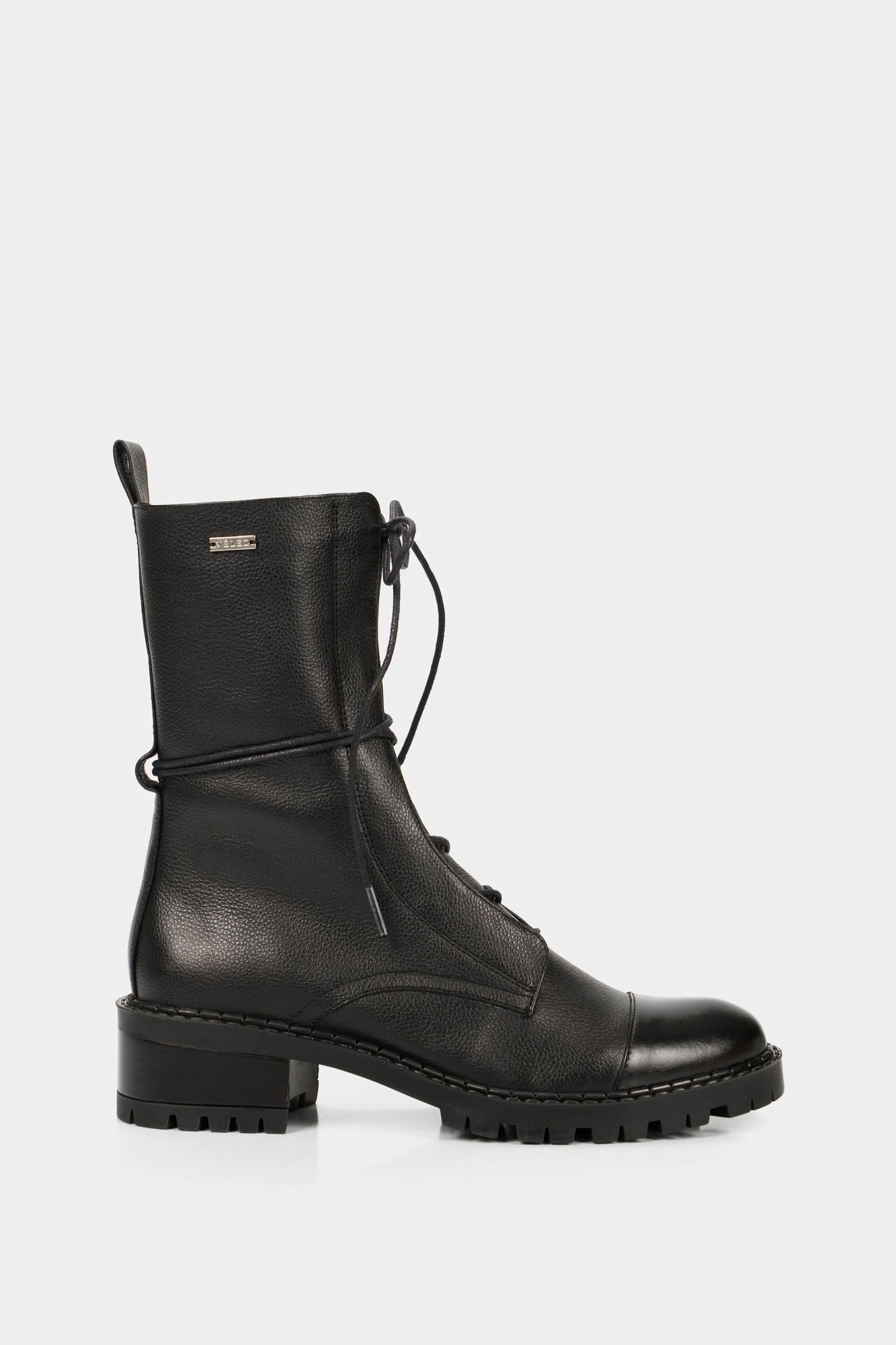 Women’s Paramo Military Leather Ankle Boots Black